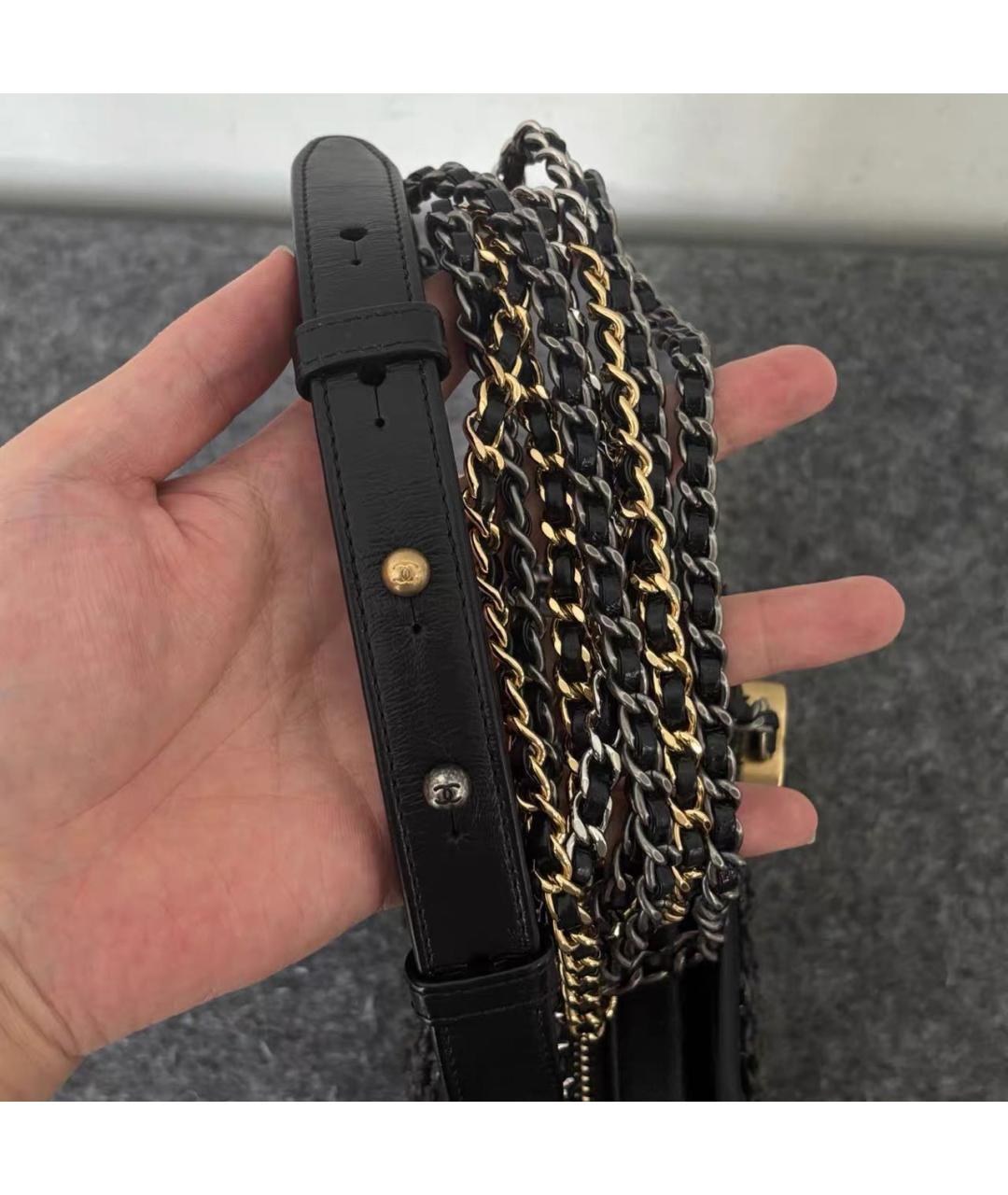 CHANEL Черная сумка через плечо, фото 7