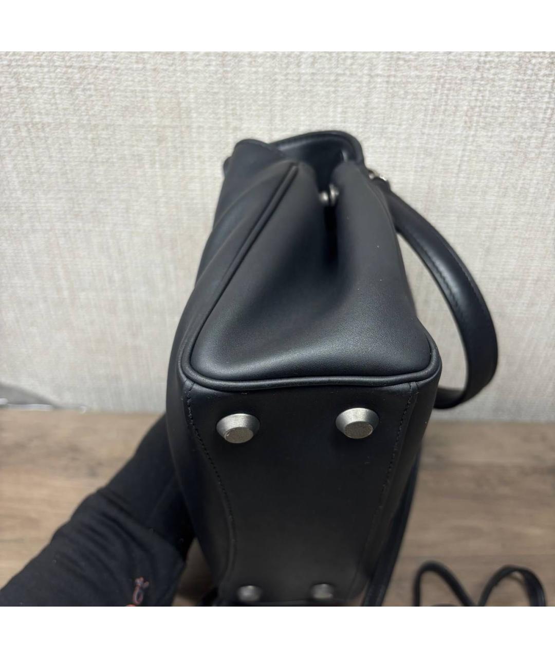 BALENCIAGA Черная кожаная сумка через плечо, фото 7