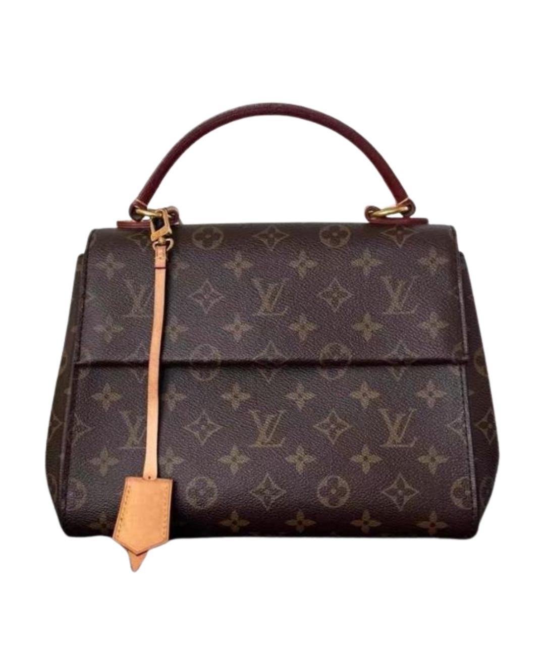 LOUIS VUITTON Коричневая кожаная сумка через плечо, фото 1