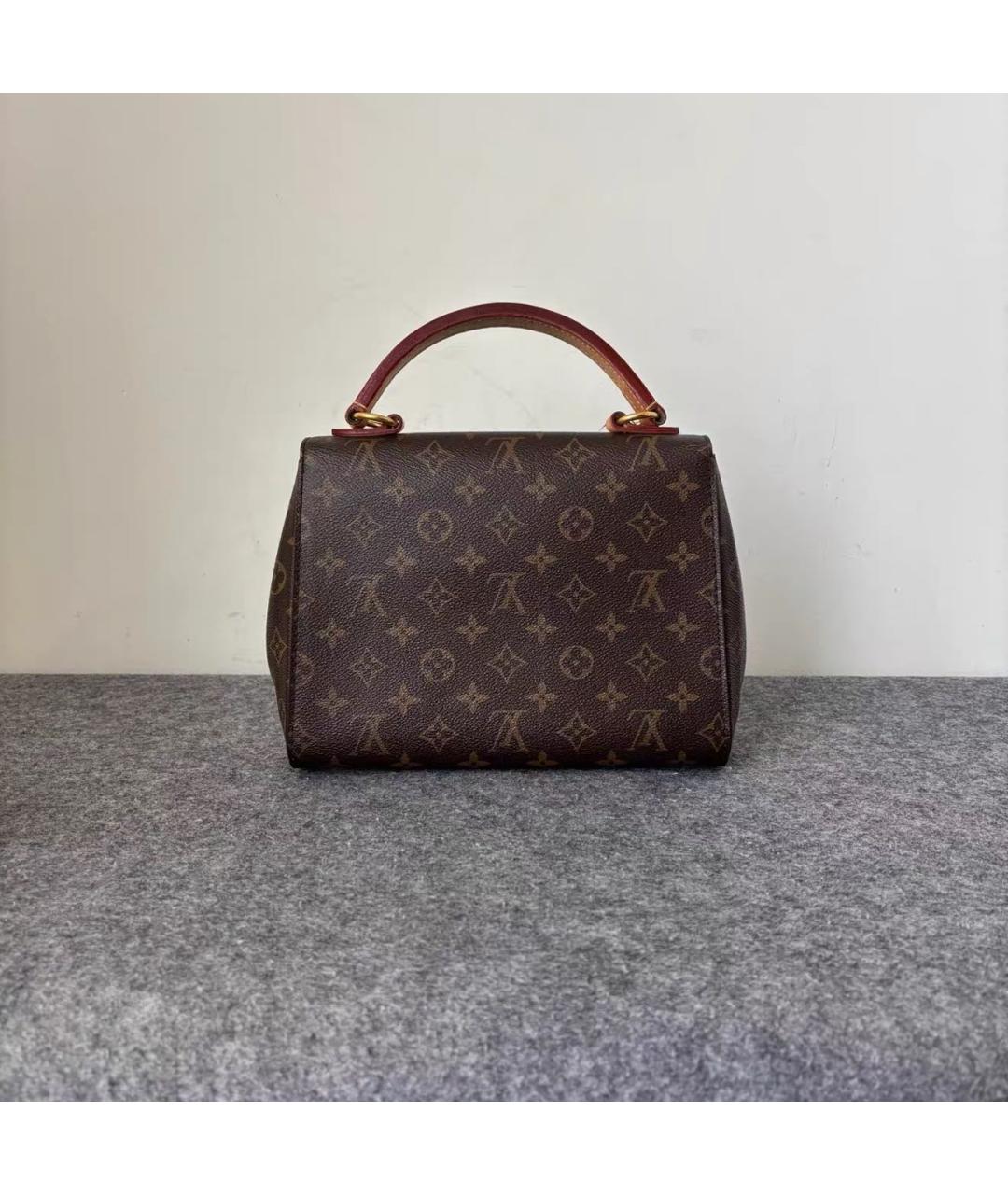 LOUIS VUITTON Коричневая кожаная сумка через плечо, фото 2