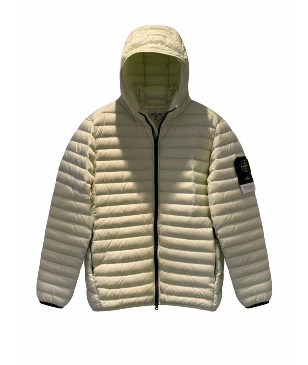 STONE ISLAND Салатовая полиамидовая куртка, фото 1