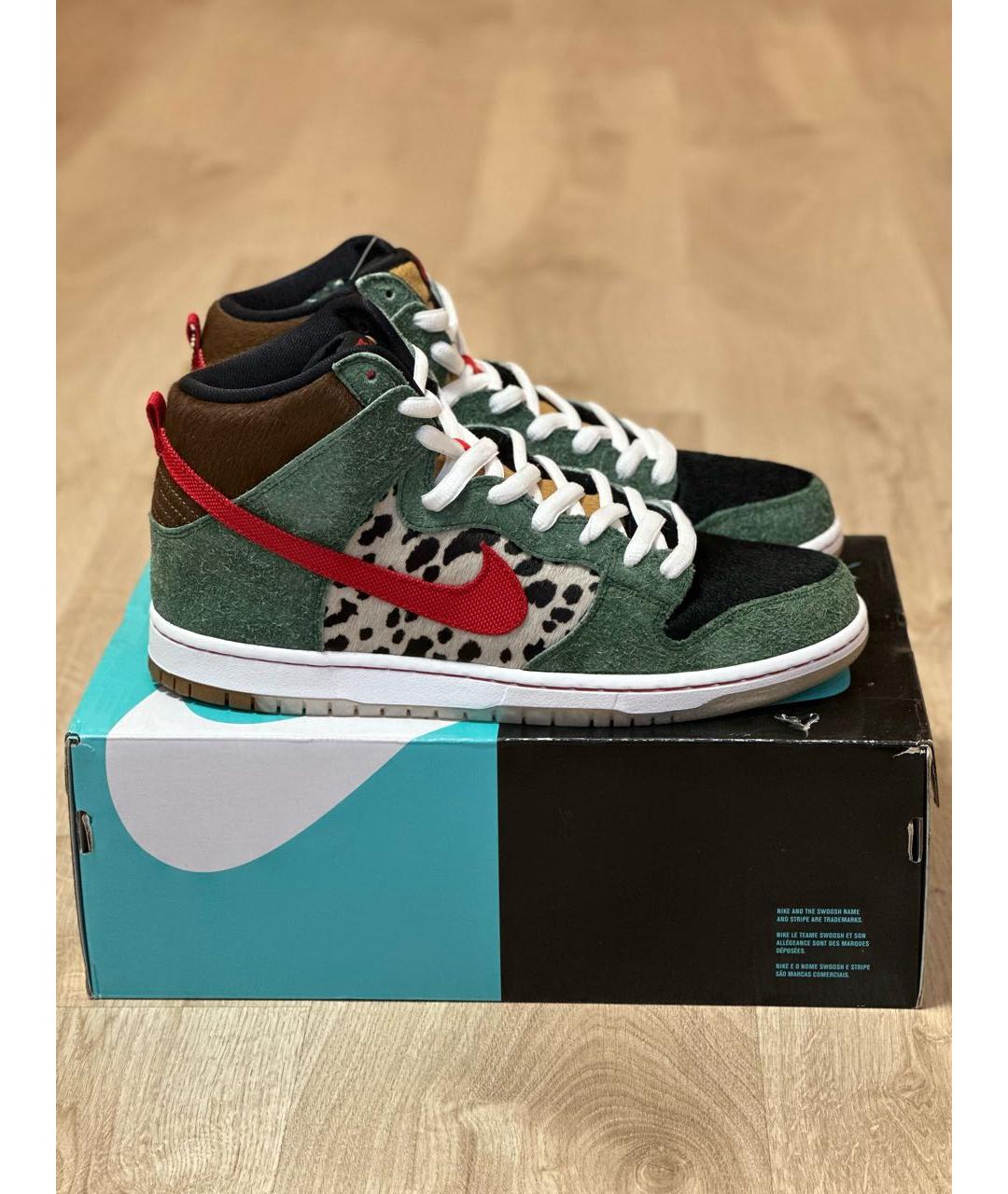 NIKE Мульти замшевые высокие кроссовки / кеды, фото 7