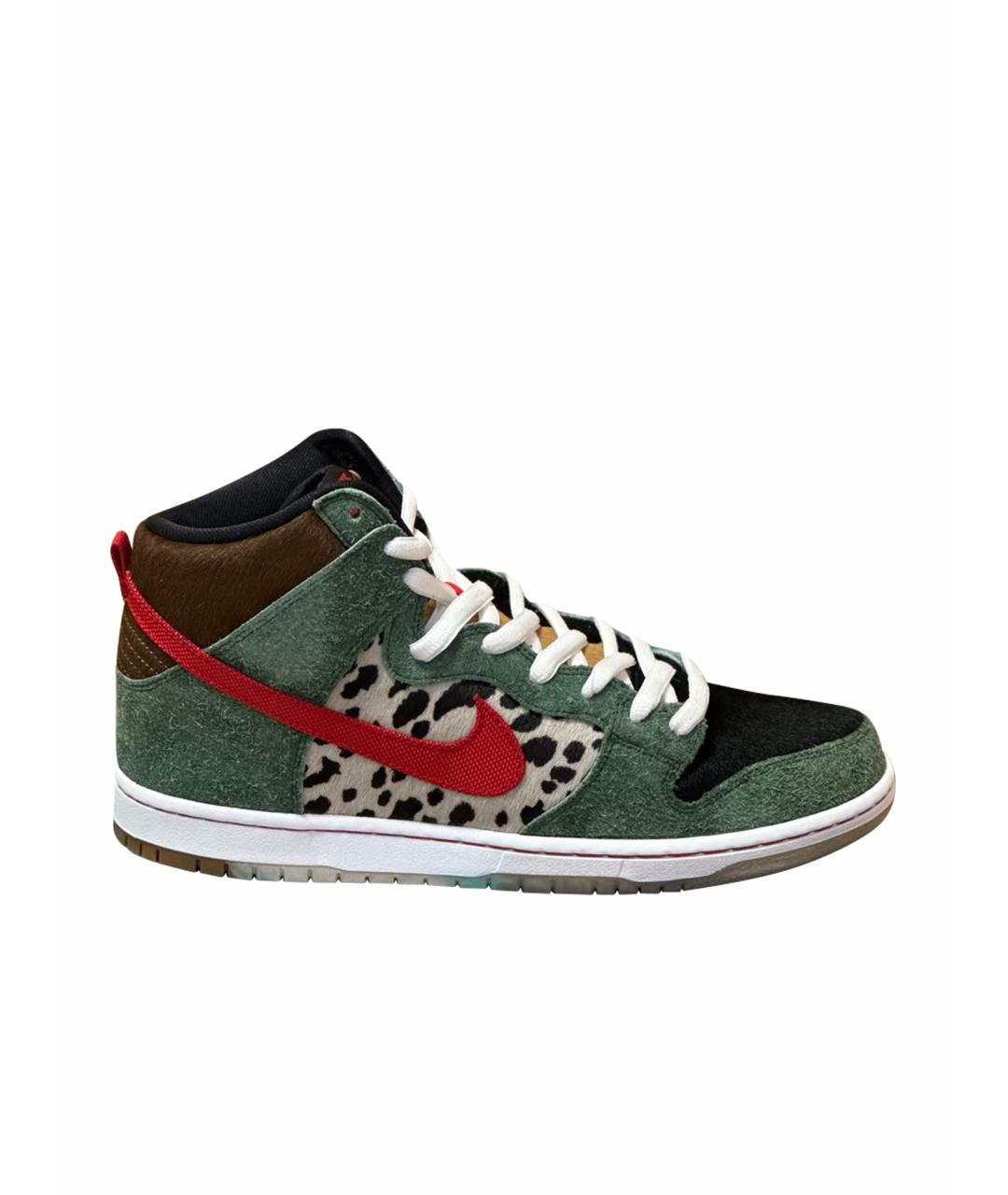 NIKE Мульти замшевые высокие кроссовки / кеды, фото 1