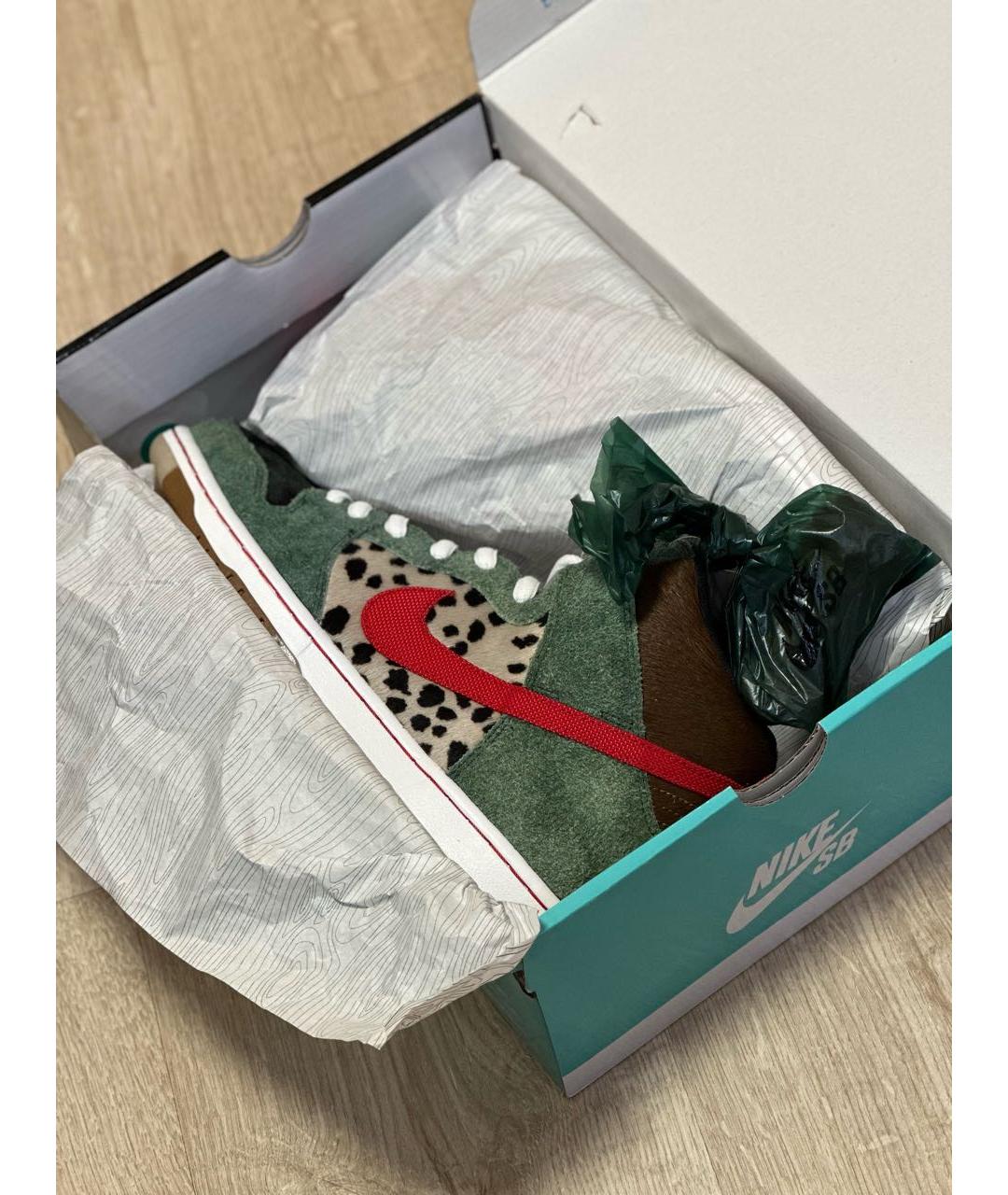 NIKE Мульти замшевые высокие кроссовки / кеды, фото 5