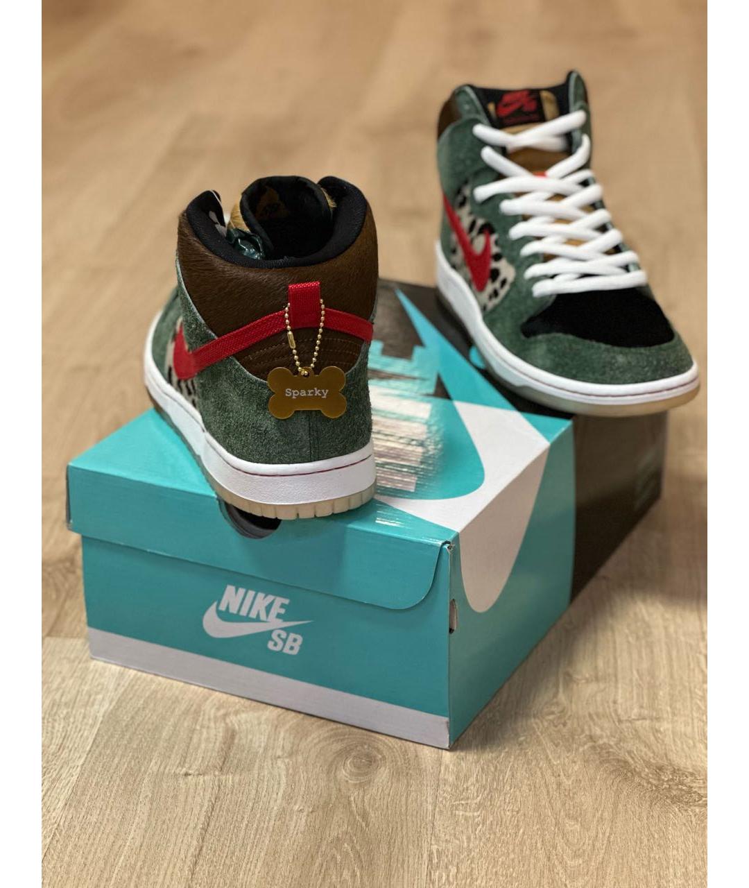 NIKE Мульти замшевые высокие кроссовки / кеды, фото 4