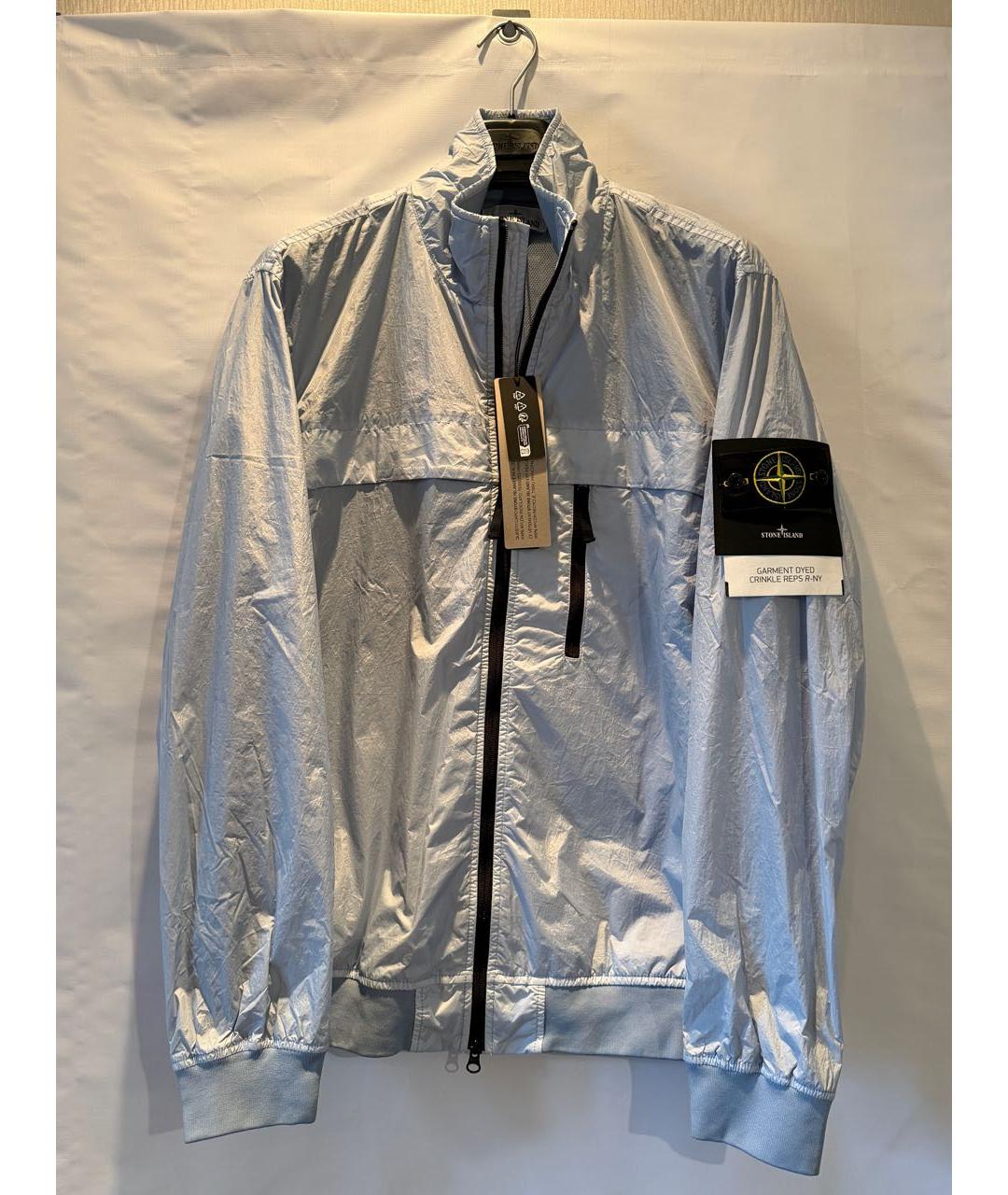 STONE ISLAND Голубая полиамидовая куртка, фото 5