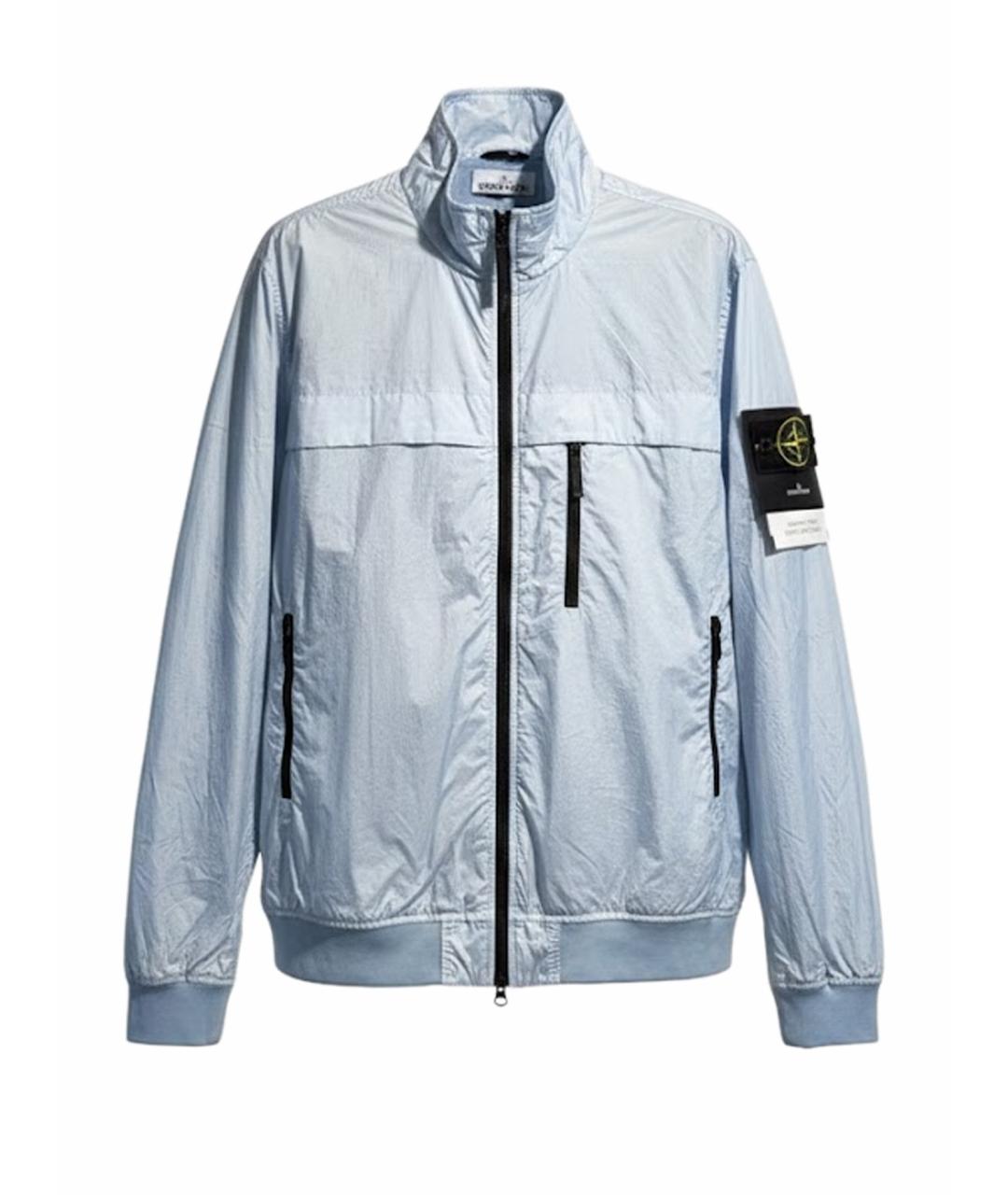 STONE ISLAND Голубая полиамидовая куртка, фото 1