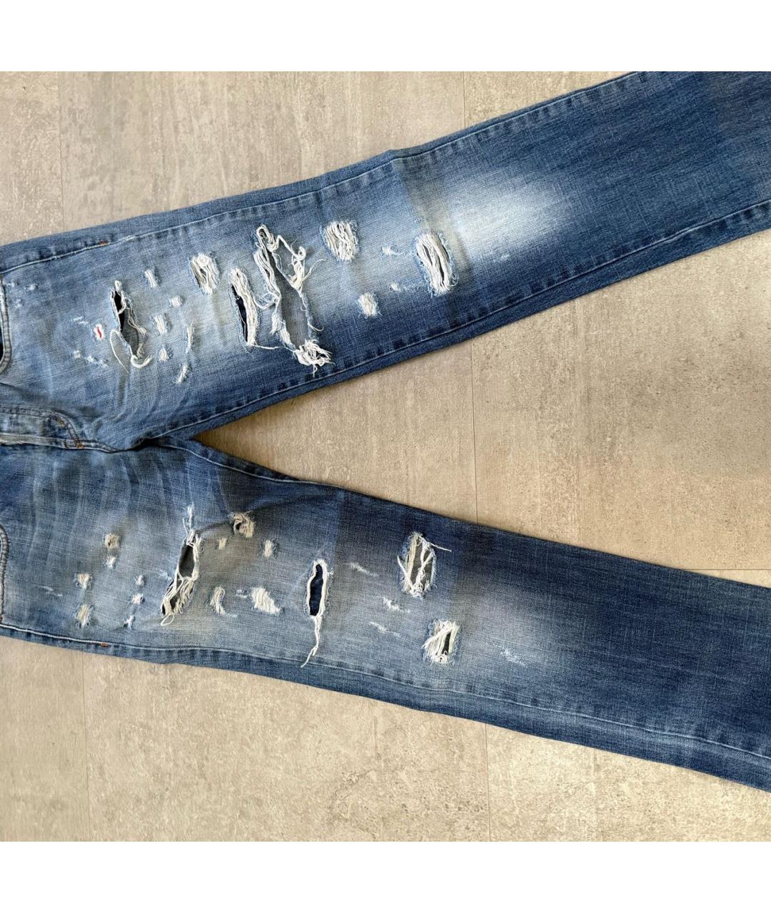 ICEBERG Серые хлопковые прямые джинсы, фото 6