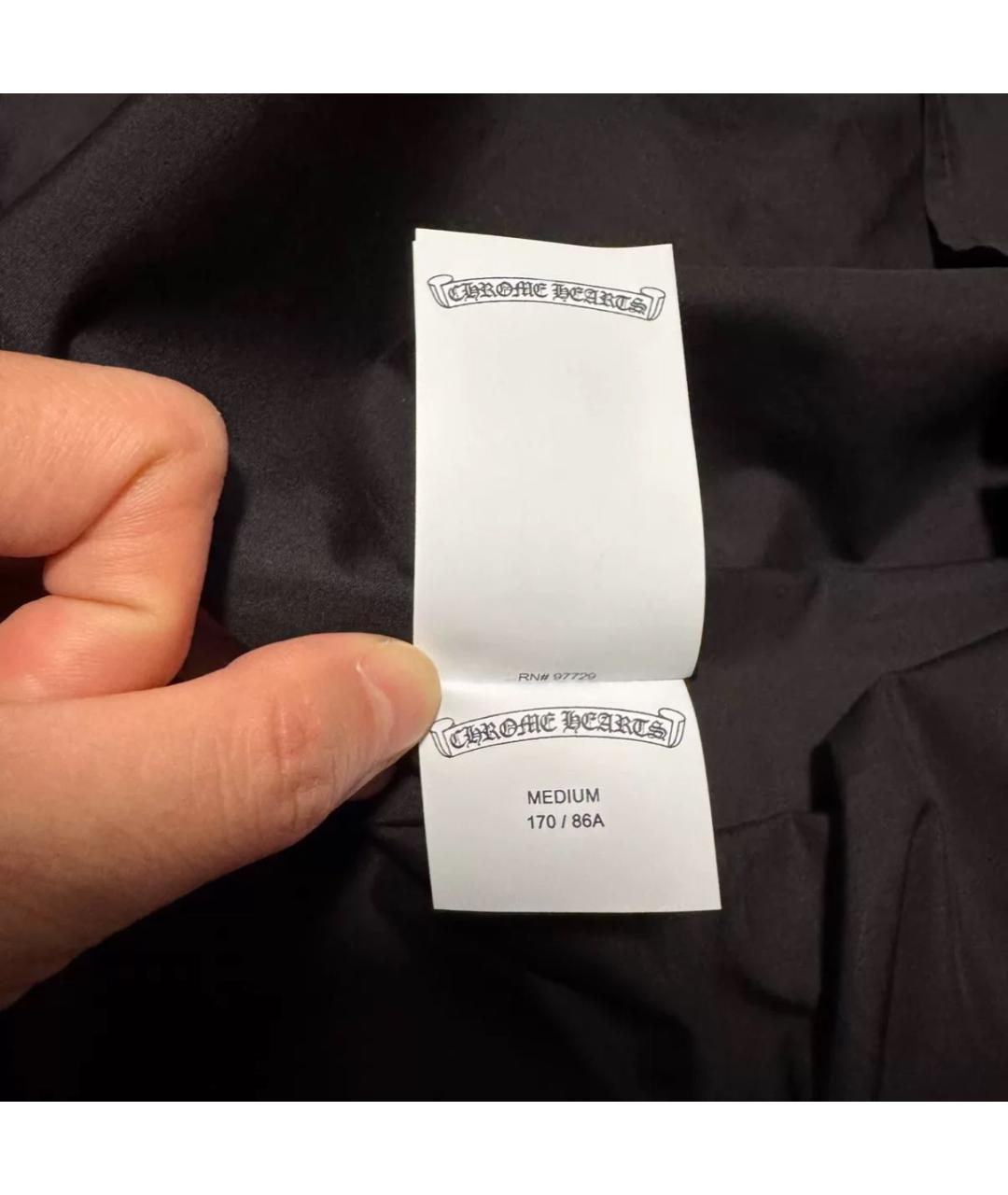 CHROME HEARTS Черная кэжуал рубашка, фото 5