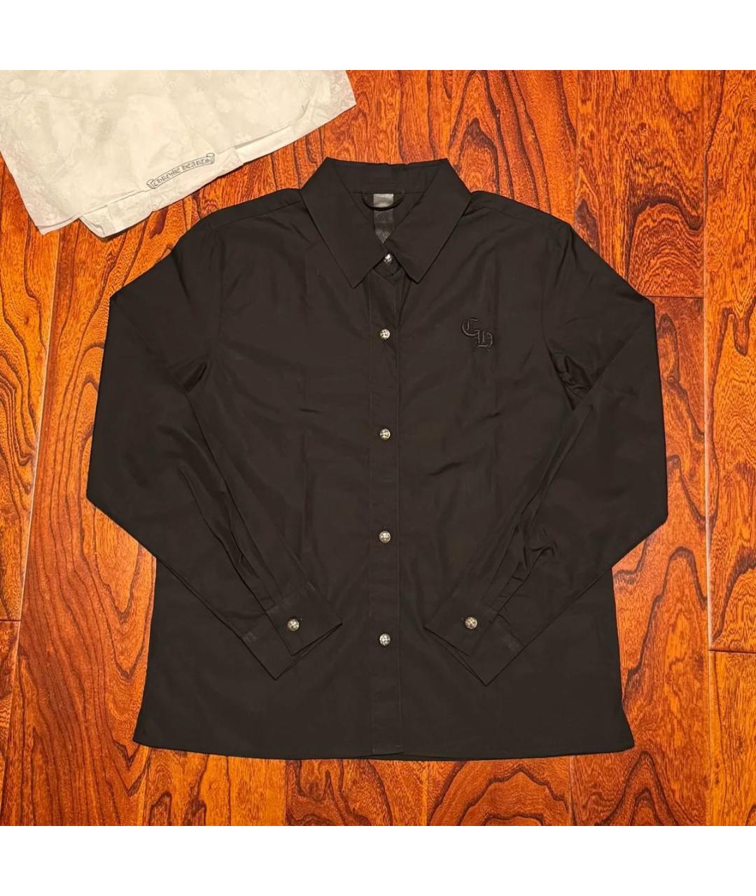 CHROME HEARTS Черная кэжуал рубашка, фото 6