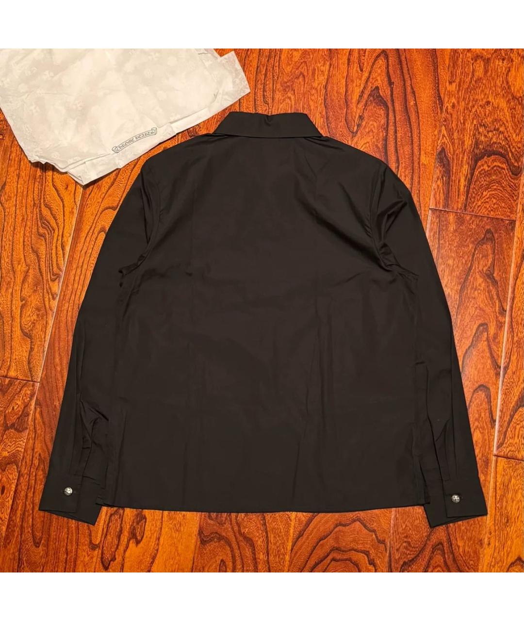 CHROME HEARTS Черная кэжуал рубашка, фото 4