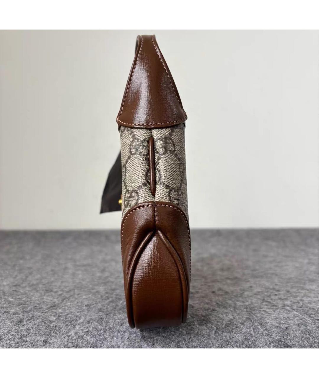 GUCCI Коричневая сумка с короткими ручками, фото 4