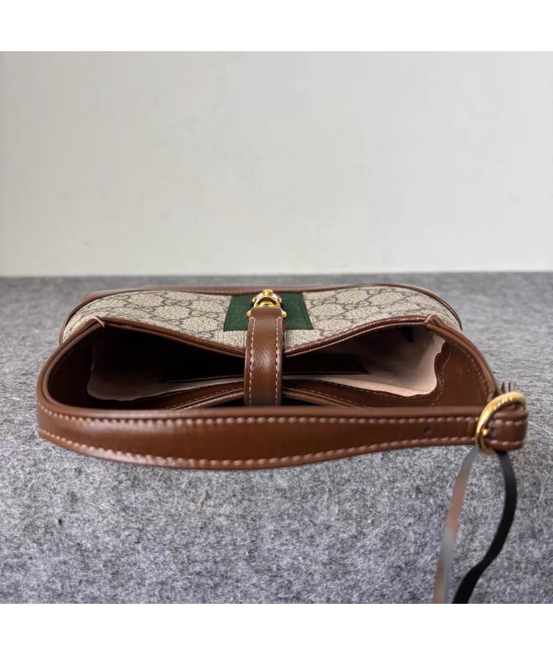 GUCCI Коричневая сумка с короткими ручками, фото 5