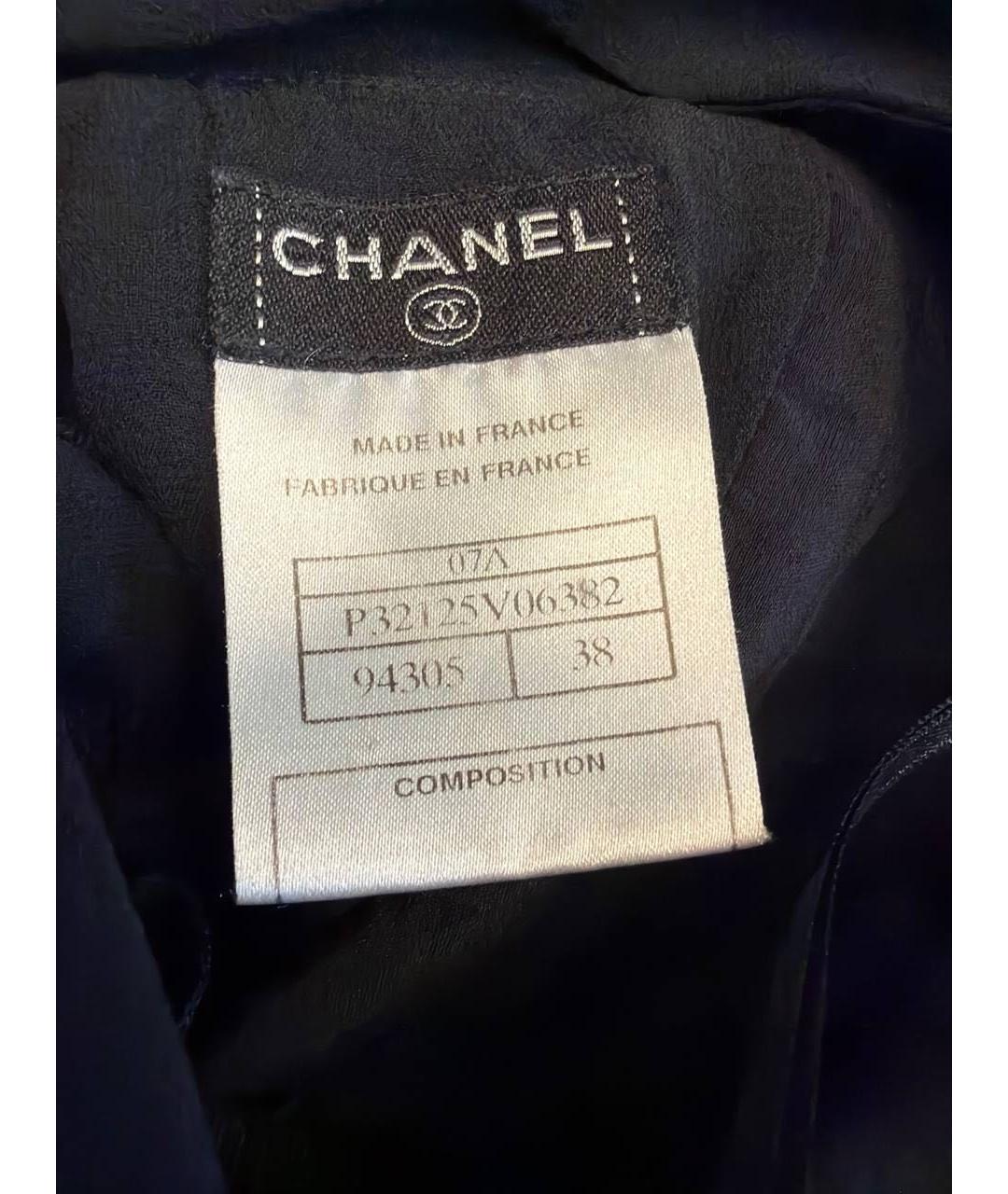 CHANEL Черное шелковое коктейльное платье, фото 8