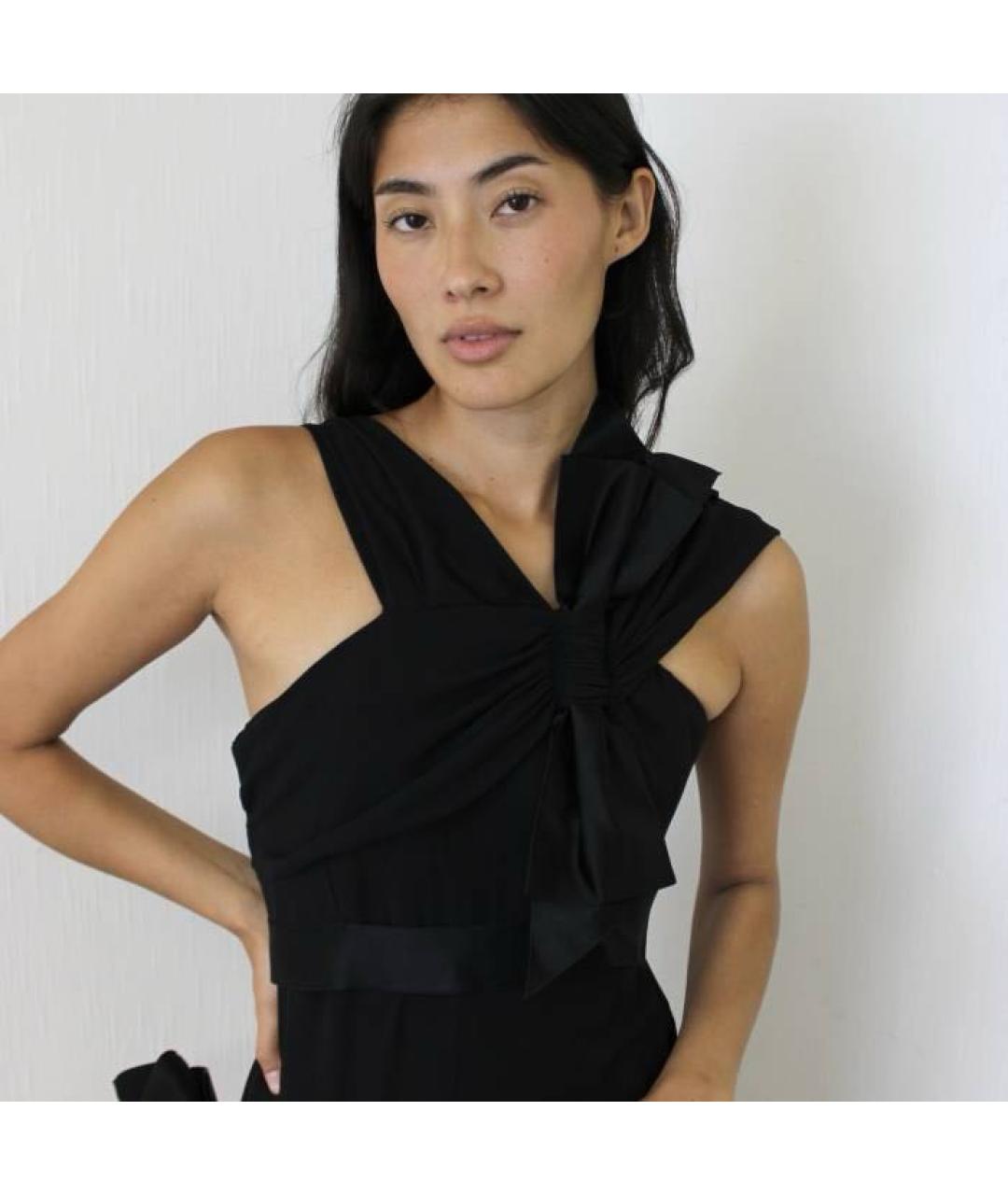 CHANEL Черное шелковое коктейльное платье, фото 6