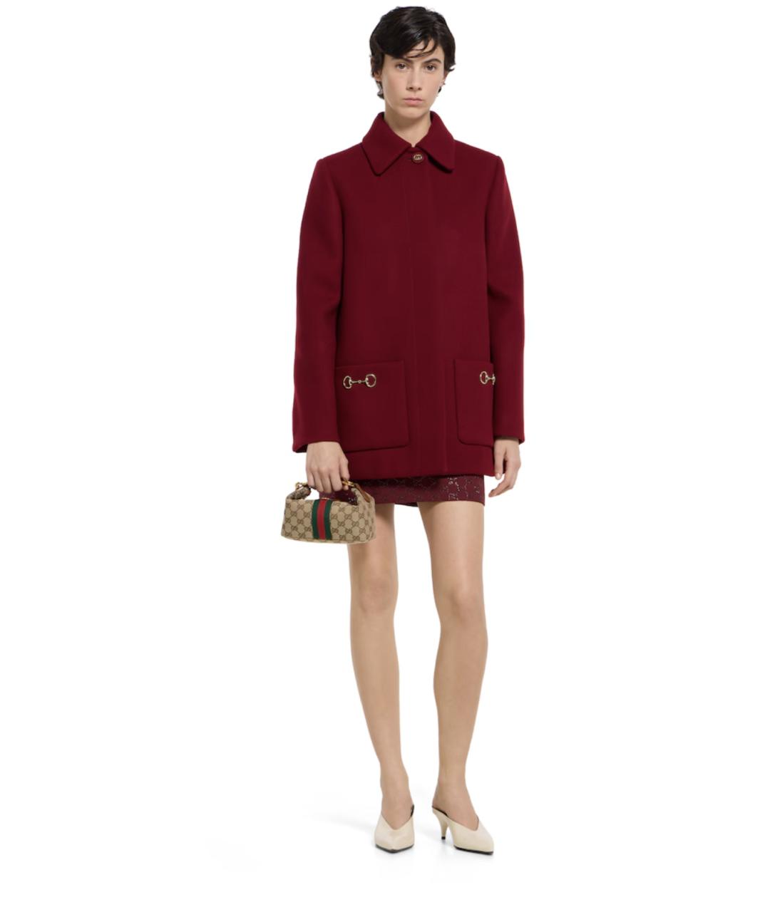 GUCCI Бежевая тканевая сумка с короткими ручками, фото 3