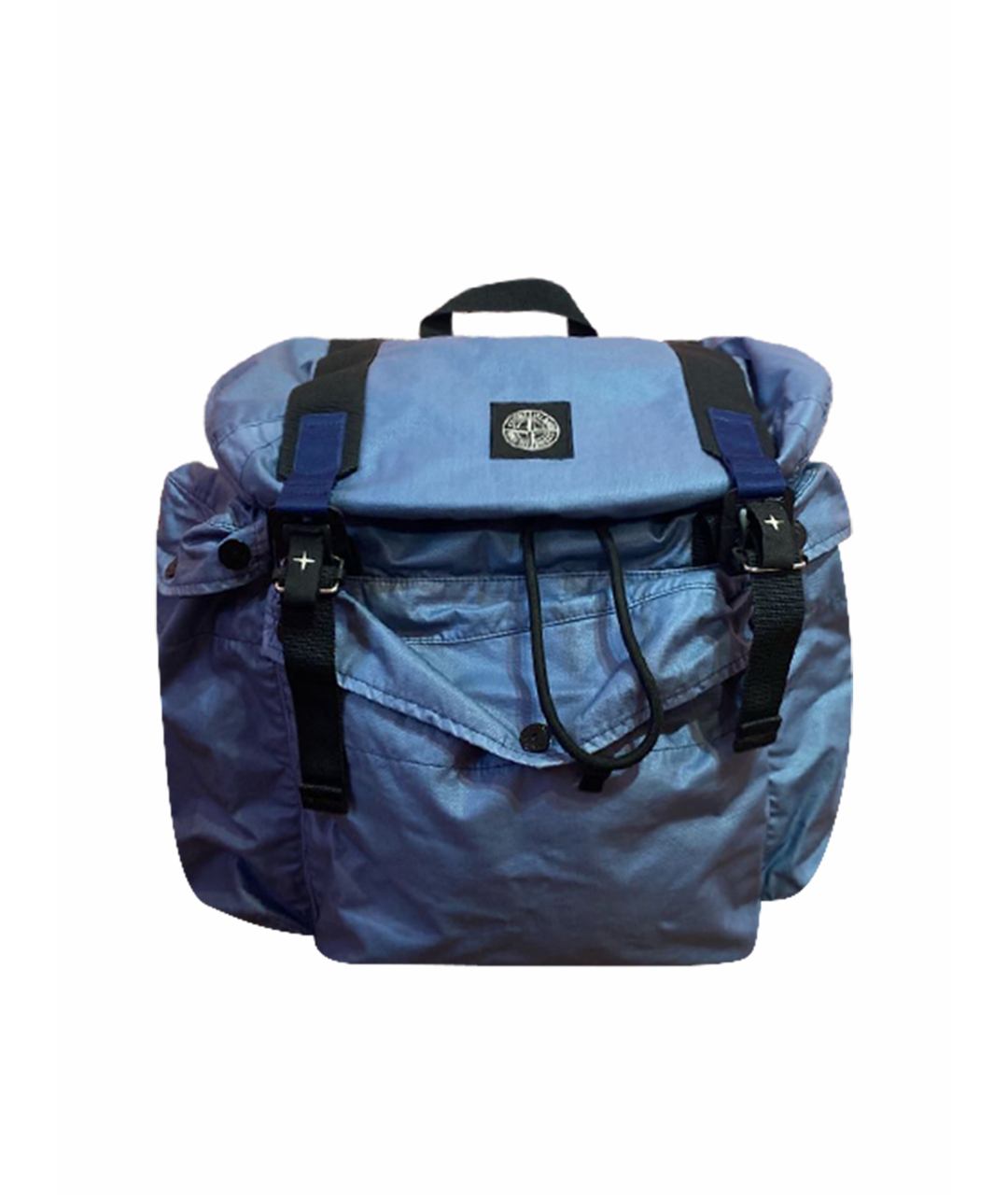 STONE ISLAND Синий хлопковый рюкзак, фото 1