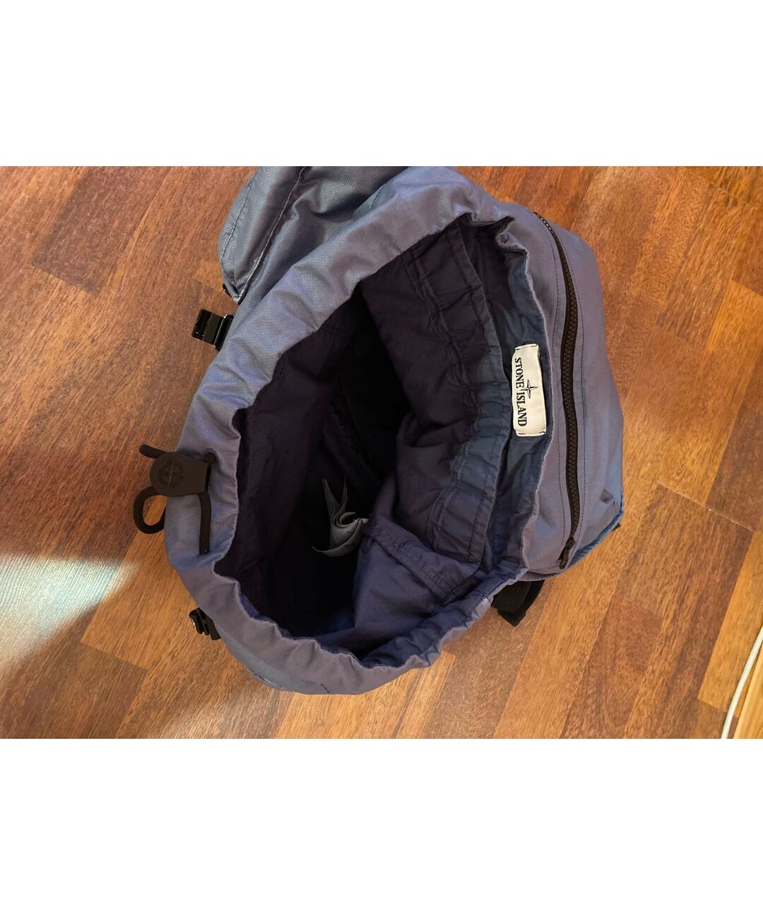 STONE ISLAND Синий хлопковый рюкзак, фото 4