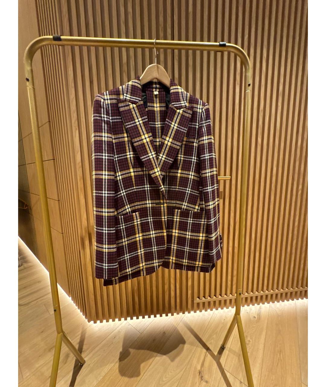 BURBERRY Мульти шерстяной жакет/пиджак, фото 5