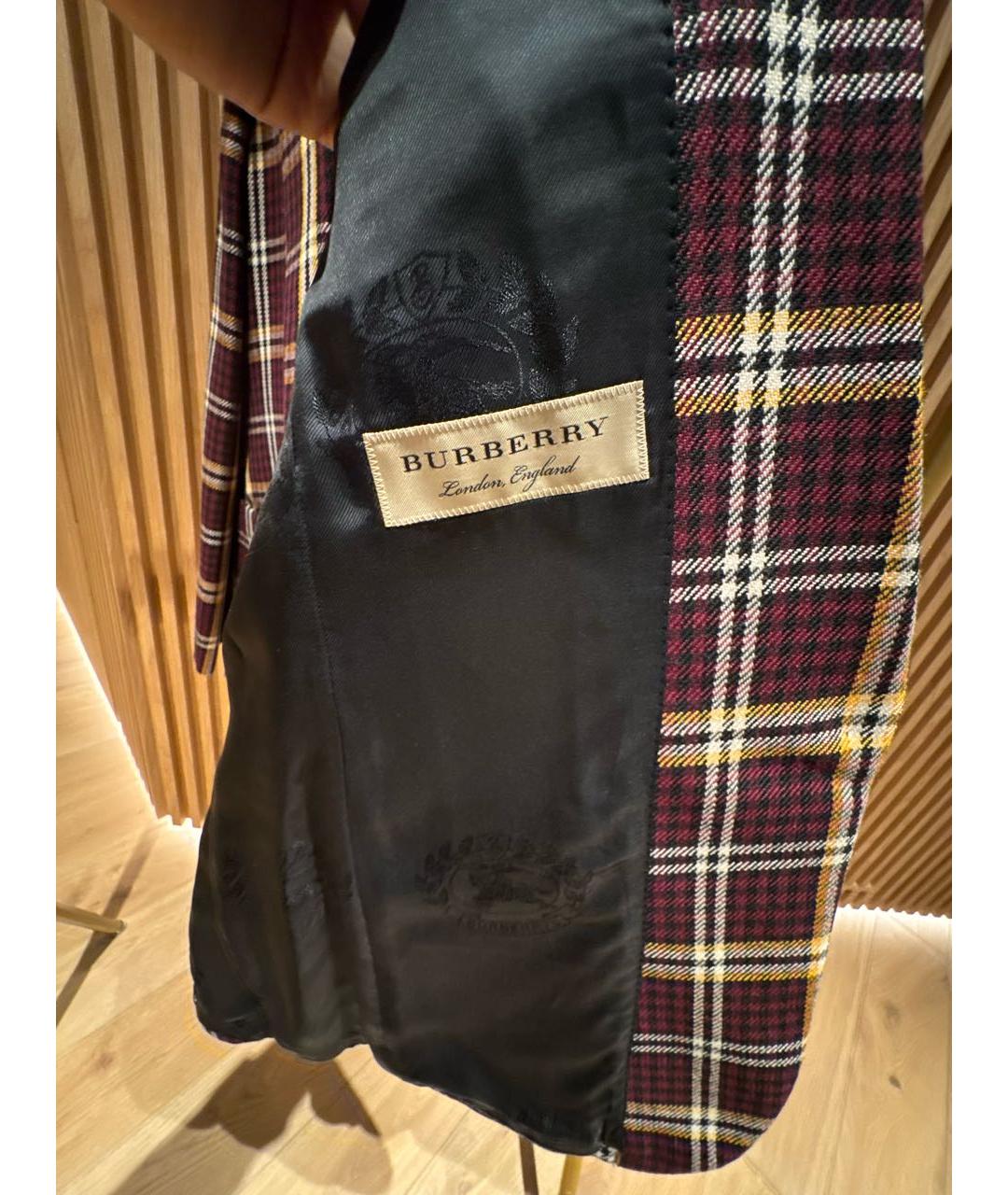 BURBERRY Мульти шерстяной жакет/пиджак, фото 3