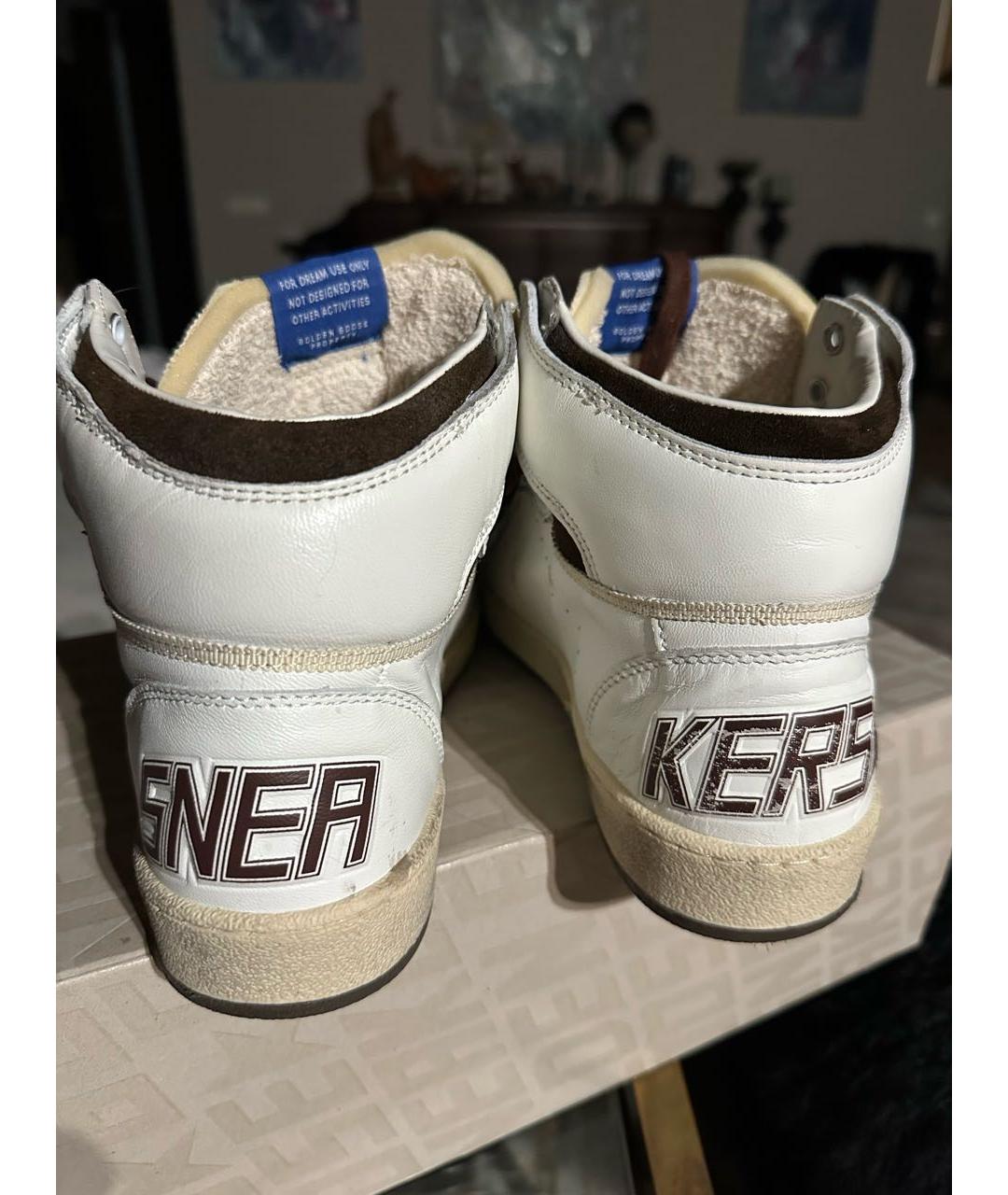 GOLDEN GOOSE DELUXE BRAND Белые кожаные кеды, фото 4