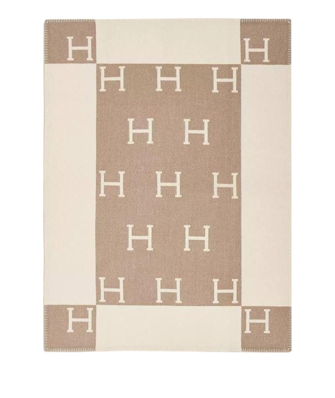 HERMES Мульти шерстяной шарф, фото 1