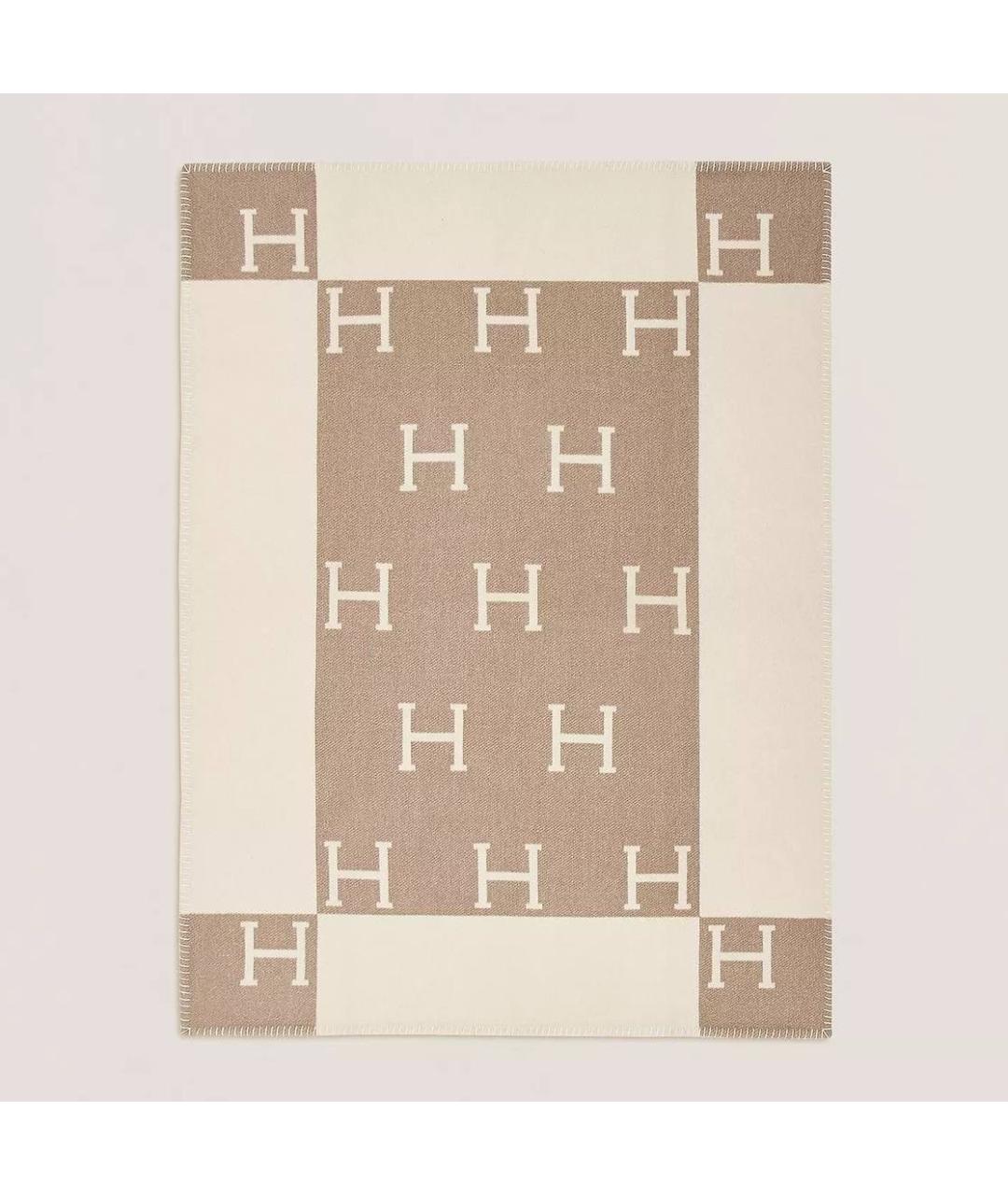 HERMES Мульти шерстяной шарф, фото 5