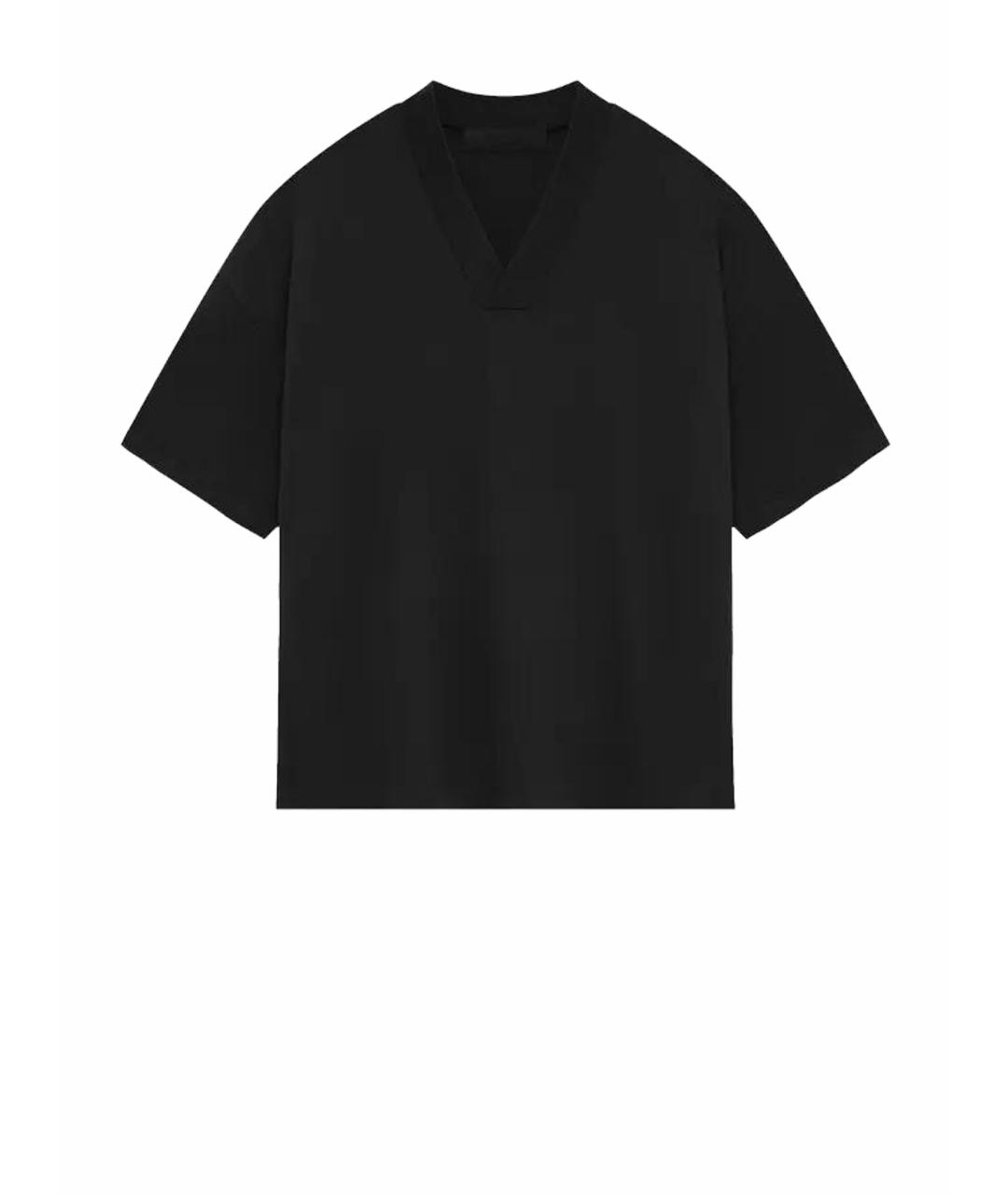FEAR OF GOD ESSENTIALS Черная хлопковая футболка, фото 1