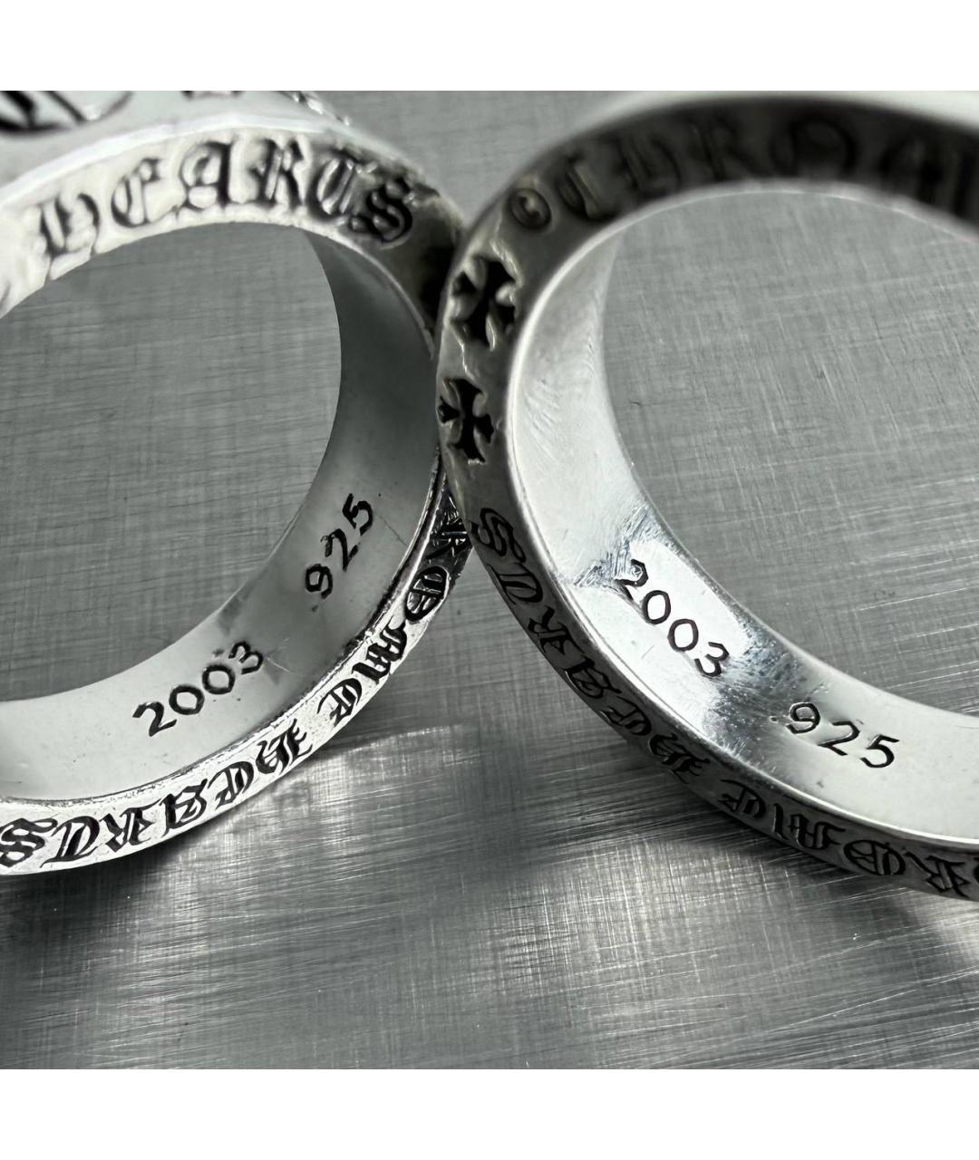 CHROME HEARTS Серебряное серебряное кольцо, фото 6