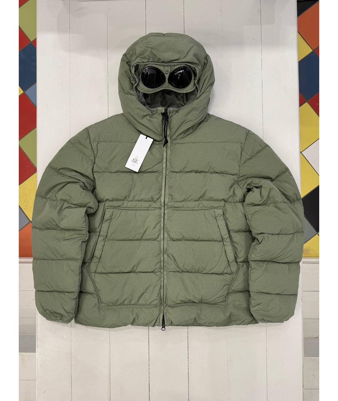 CP COMPANY Зеленый полиамидовый пуховик, фото 5