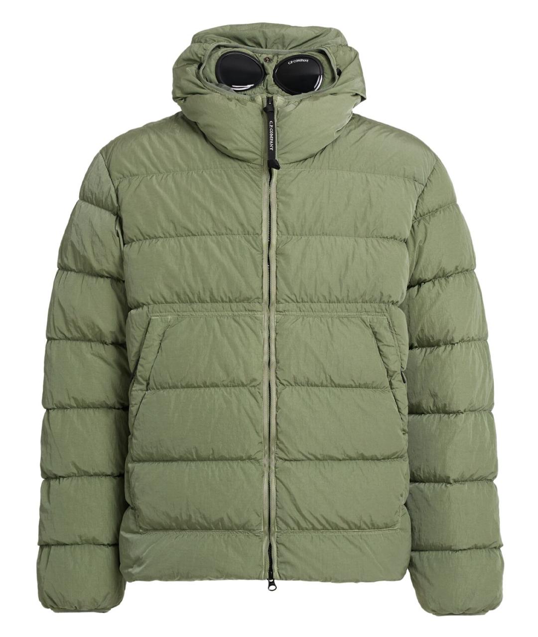 CP COMPANY Зеленый полиамидовый пуховик, фото 2