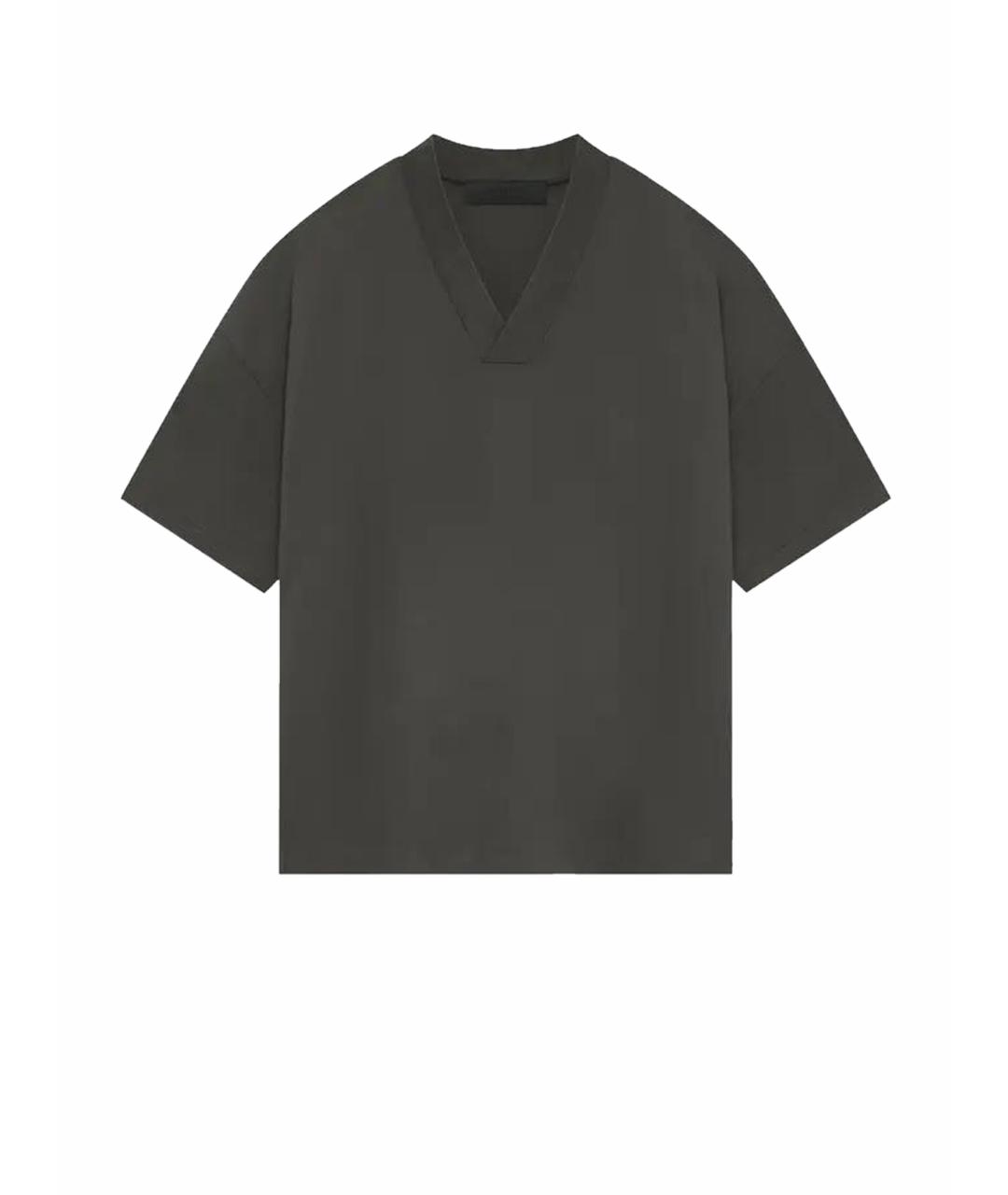 FEAR OF GOD ESSENTIALS Черная хлопковая футболка, фото 1