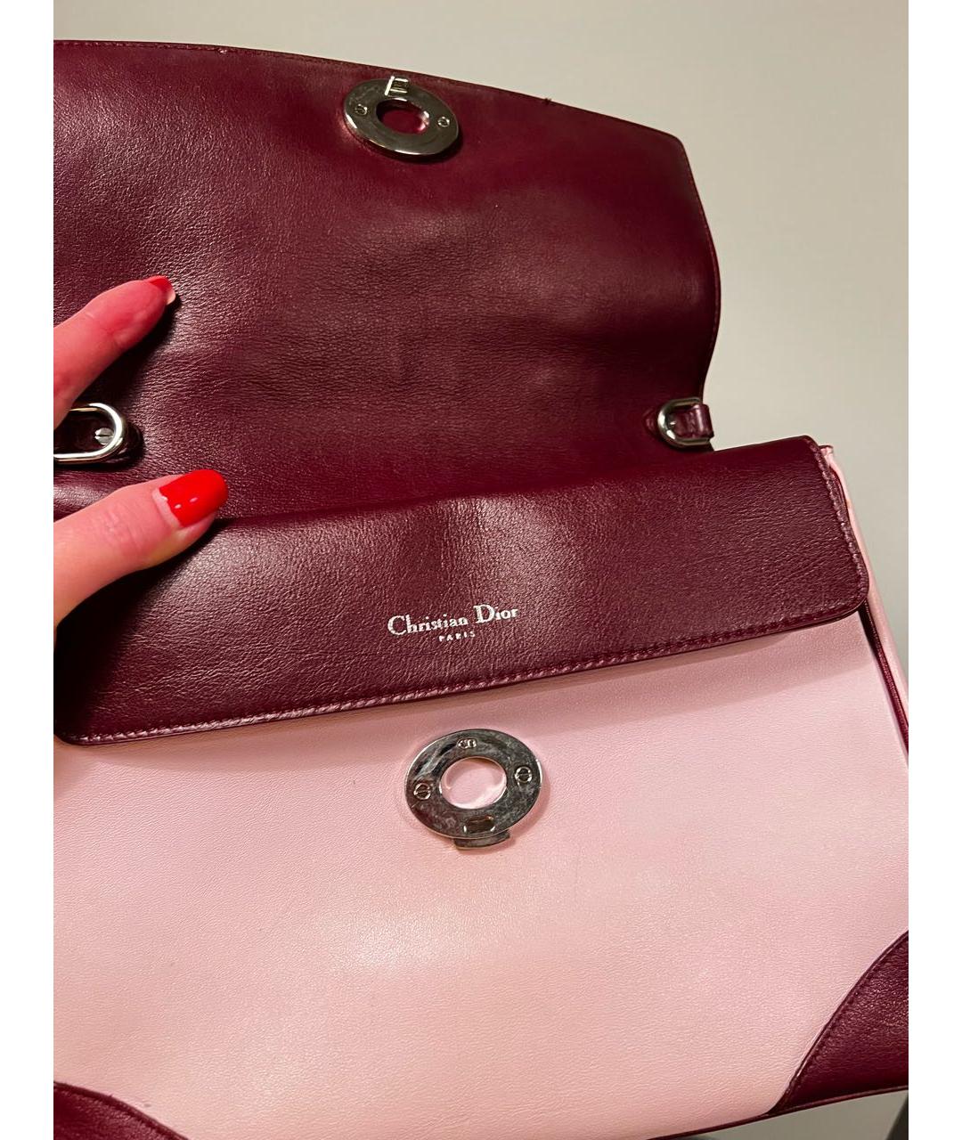 CHRISTIAN DIOR Мульти кожаная сумка с короткими ручками, фото 5