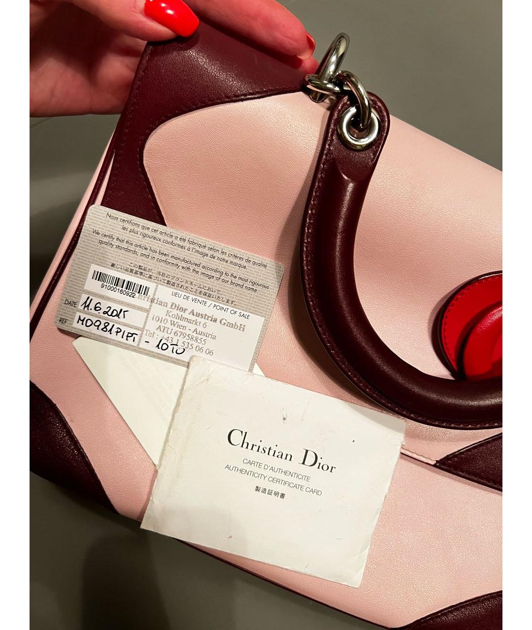 CHRISTIAN DIOR Мульти кожаная сумка с короткими ручками, фото 7