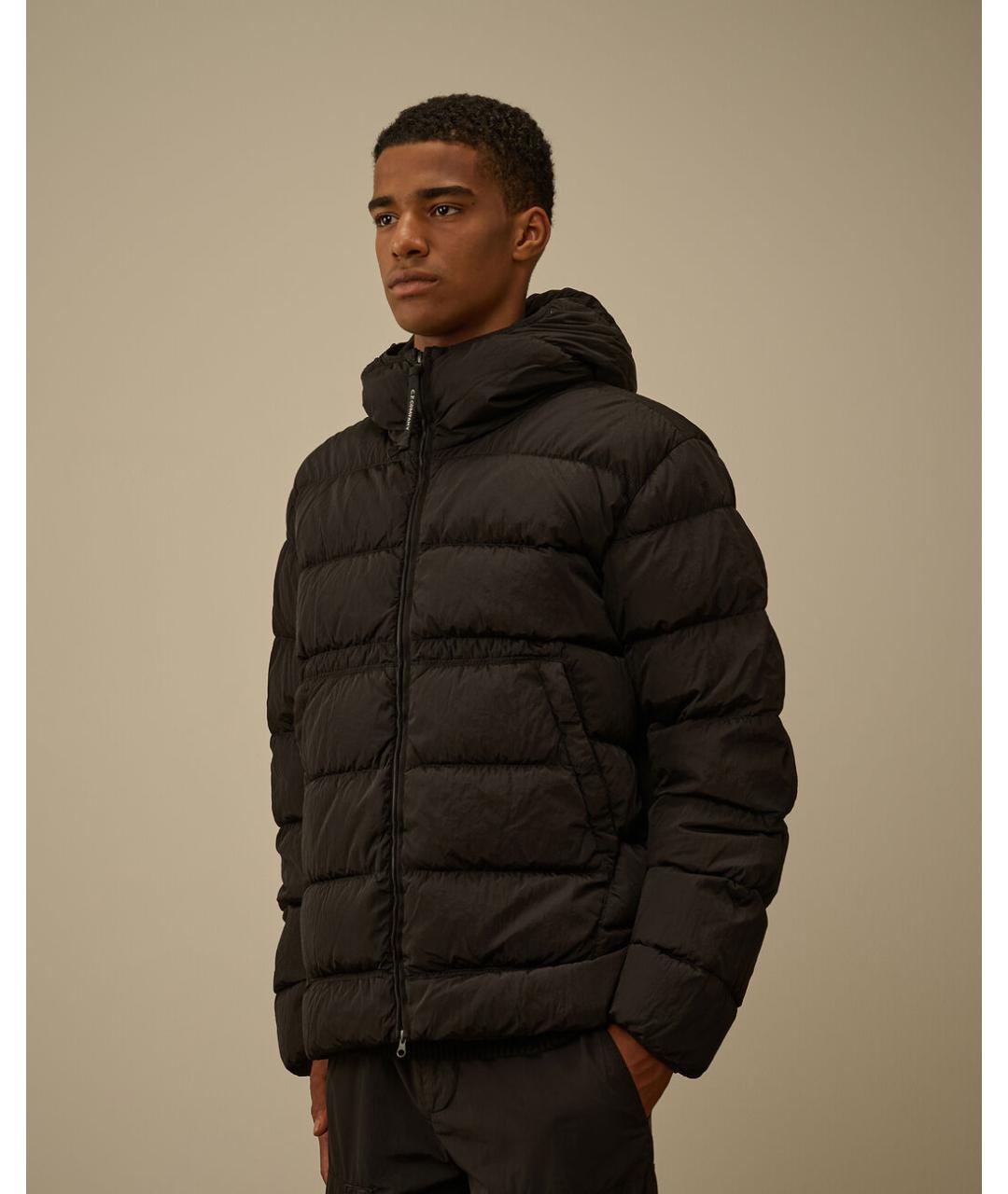 CP COMPANY Черный полиамидовый пуховик, фото 2