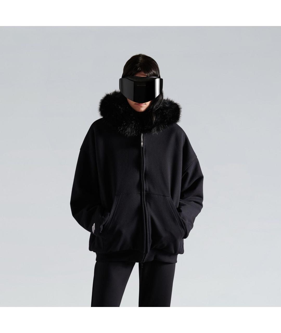 BALENCIAGA Черная хлопко-эластановая куртка, фото 5