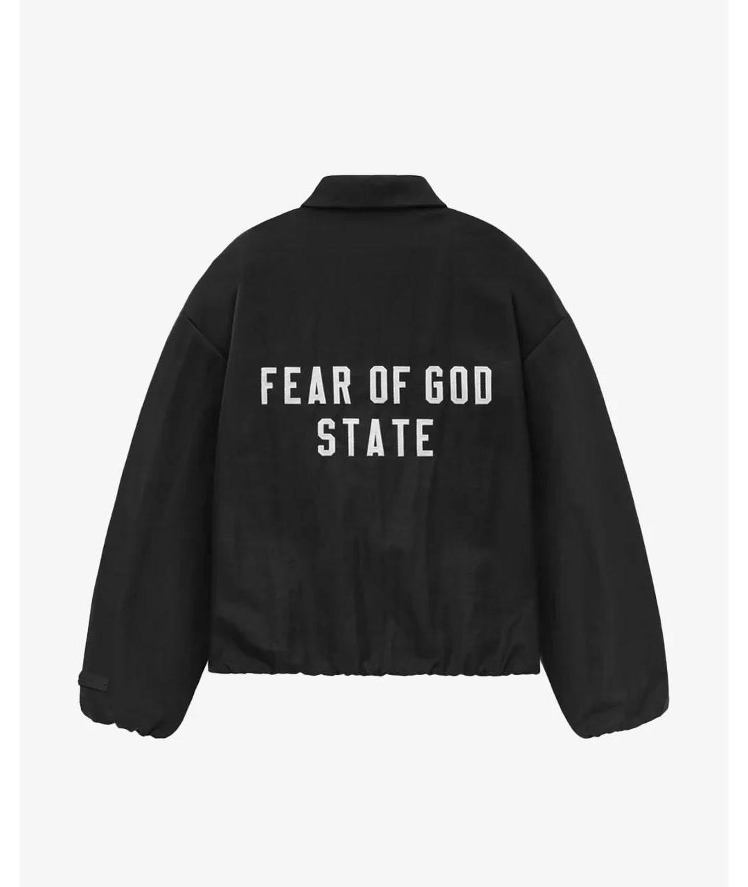 FEAR OF GOD ESSENTIALS Черная куртка, фото 2