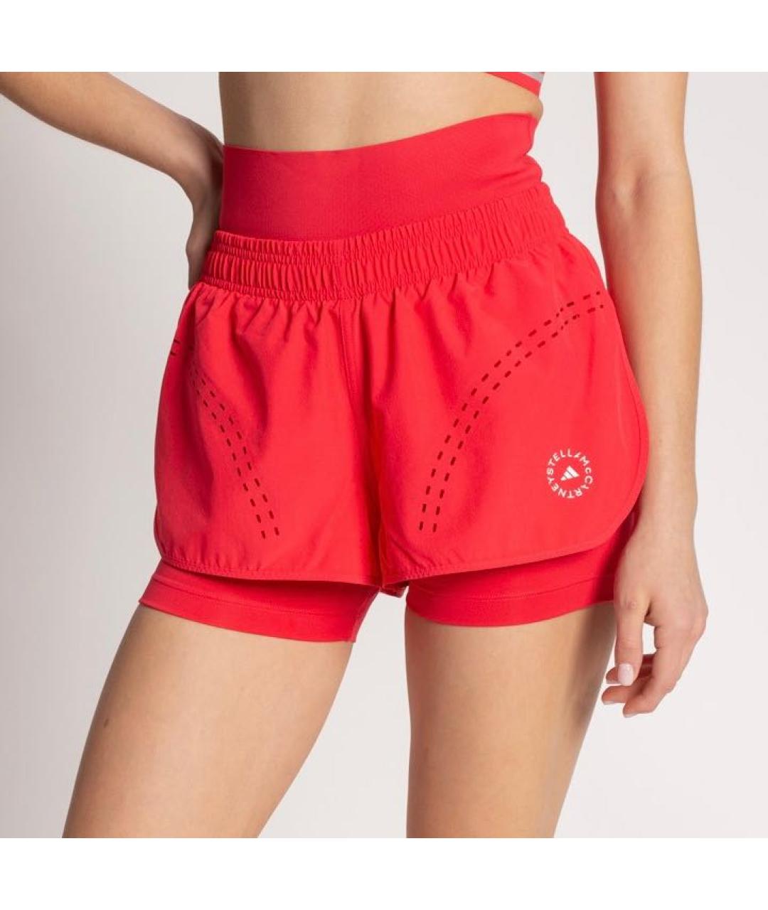 ADIDAS BY STELLA MCCARTNEY Красные полиэстеровые спортивные брюки и шорты, фото 5