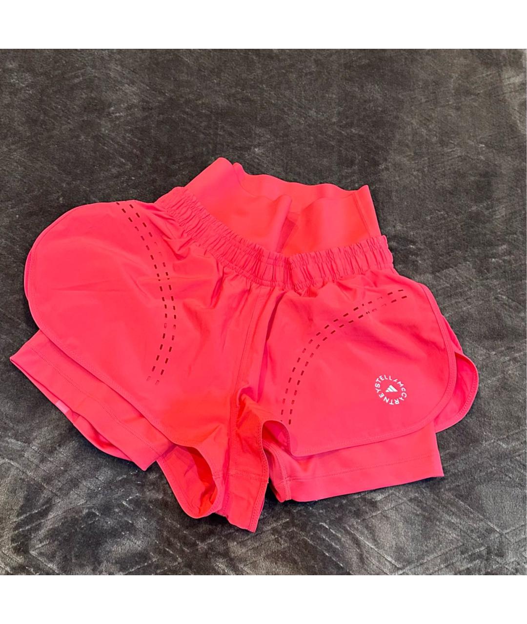 ADIDAS BY STELLA MCCARTNEY Красные полиэстеровые спортивные брюки и шорты, фото 7