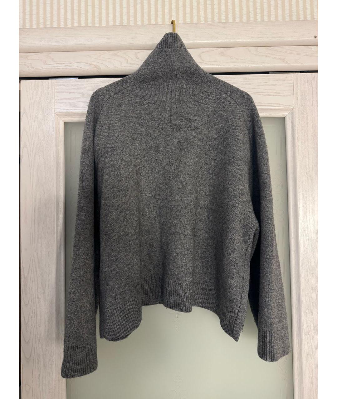 TOTEME Серый шерстяной джемпер / свитер, фото 4