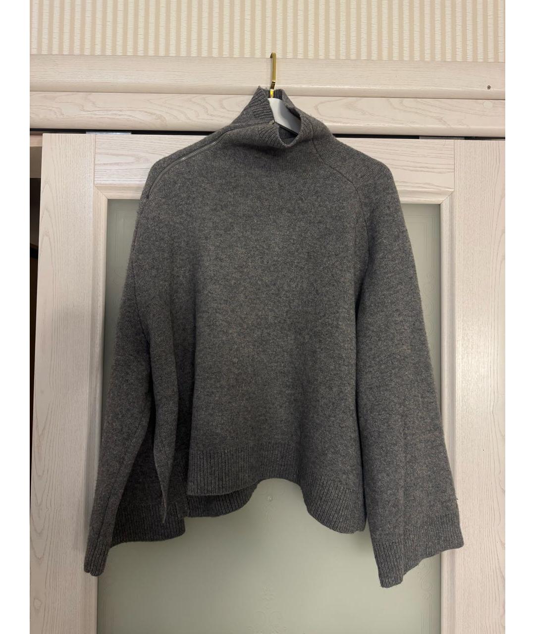 TOTEME Серый шерстяной джемпер / свитер, фото 3