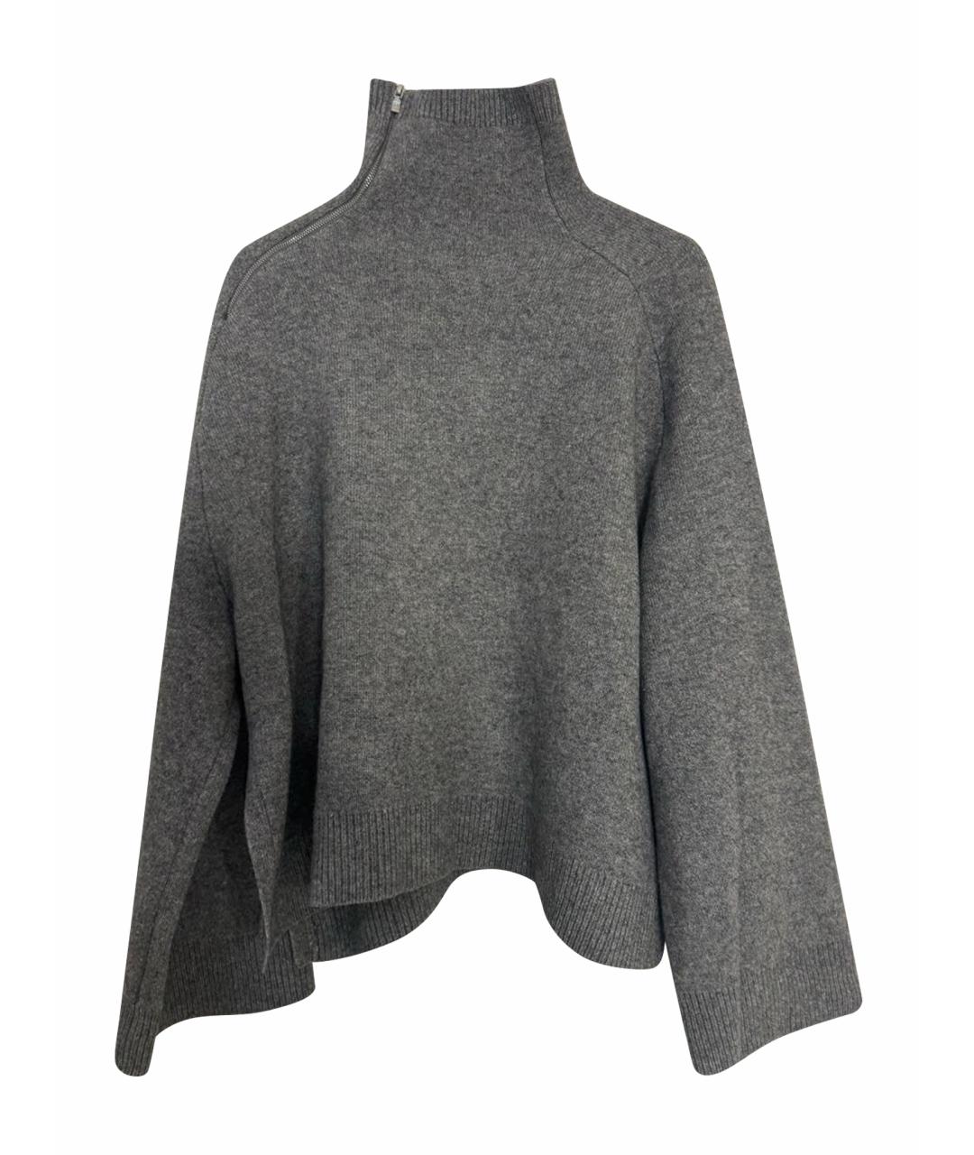 TOTEME Серый шерстяной джемпер / свитер, фото 1