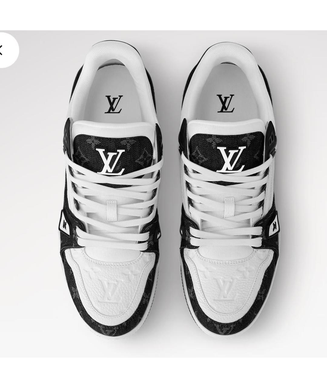 LOUIS VUITTON Белые низкие кроссовки / кеды, фото 3