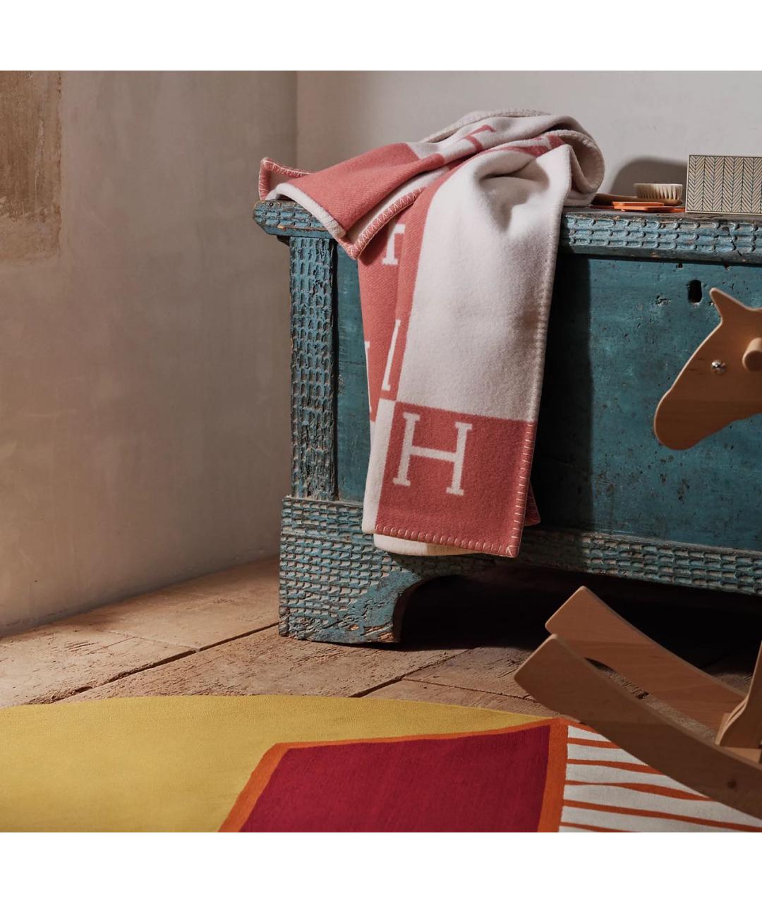 HERMES Мульти шерстяной шарф, фото 3