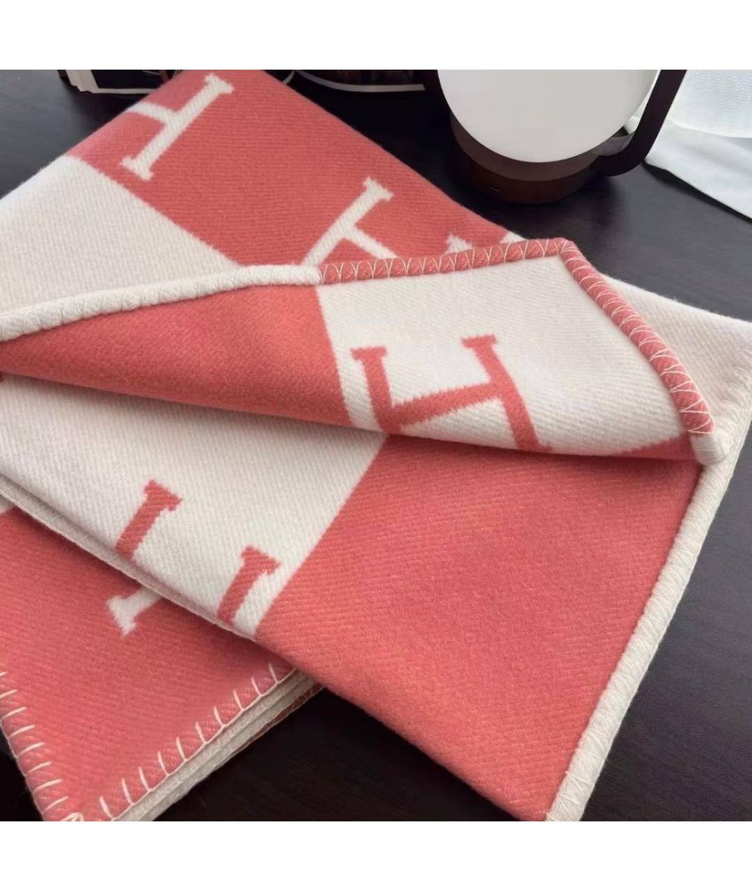 HERMES Мульти шерстяной шарф, фото 4