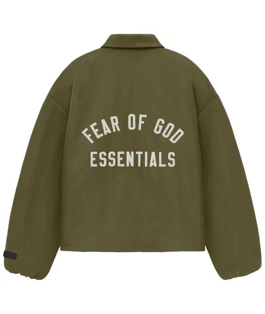 FEAR OF GOD ESSENTIALS Хаки куртка, фото 2