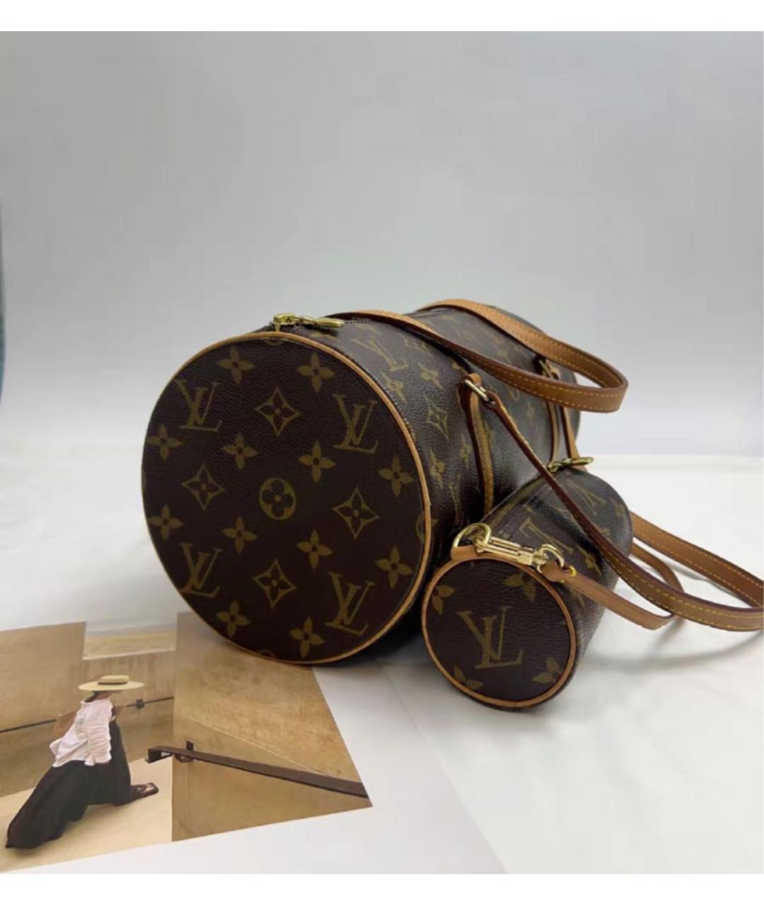 LOUIS VUITTON Коричневая сумка через плечо, фото 4