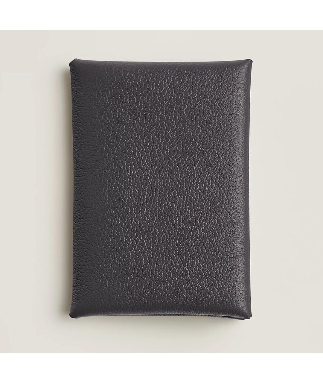 HERMES Черный кожаный кардхолдер, фото 5