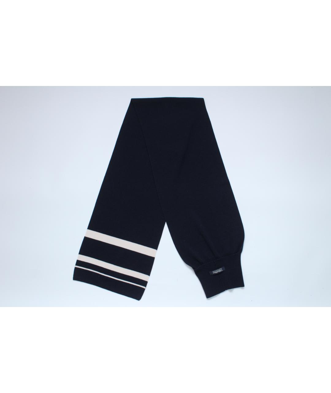 'S MAX MARA Синий шерстяной шарф, фото 6