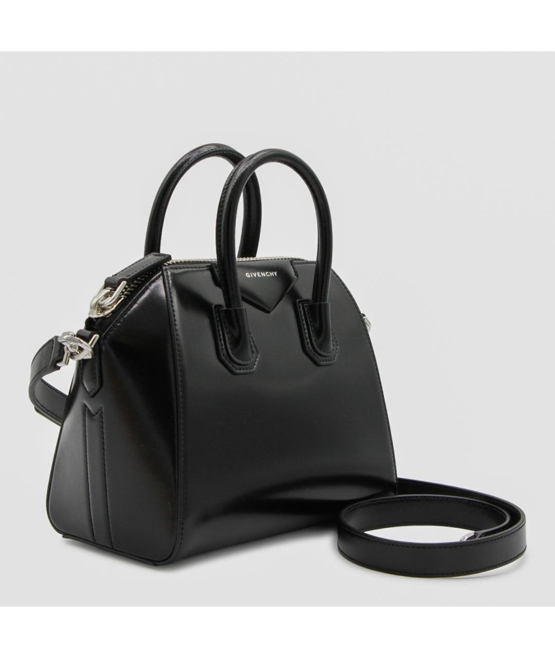 GIVENCHY Черная кожаная сумка тоут, фото 3